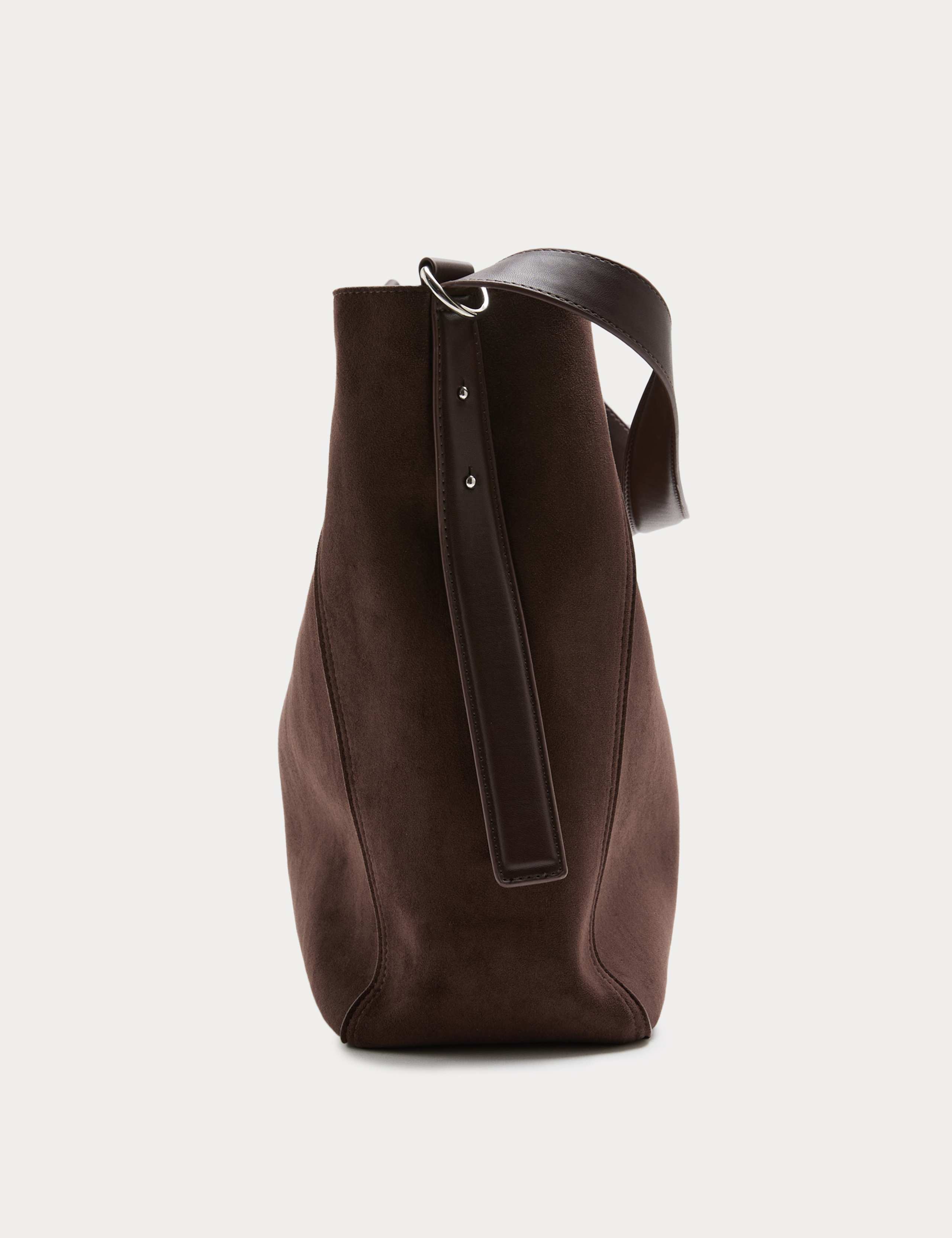 Suedette Buckle Tote Bag 3 of 4