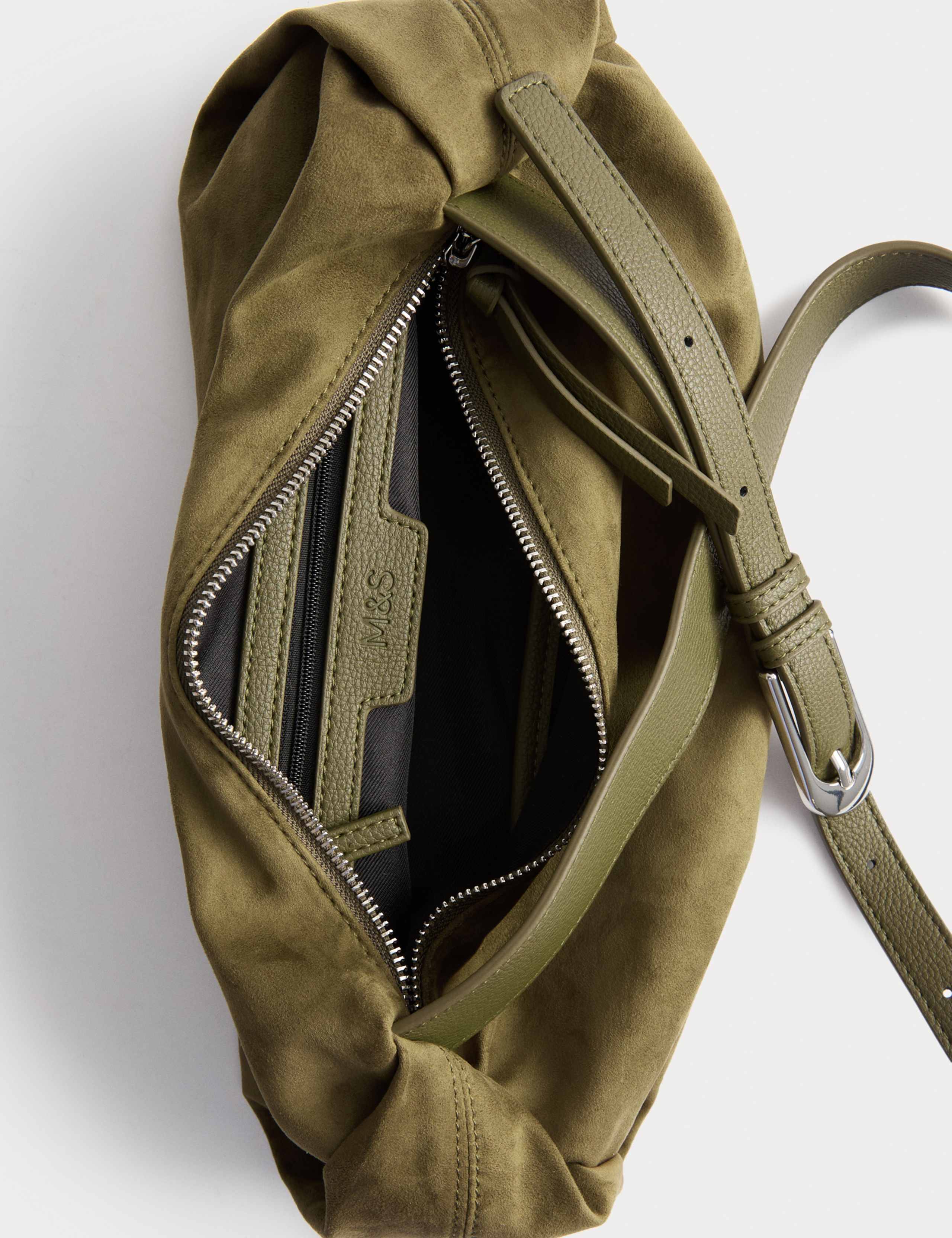 Faux Suede Shoulder Bag 4 of 4
