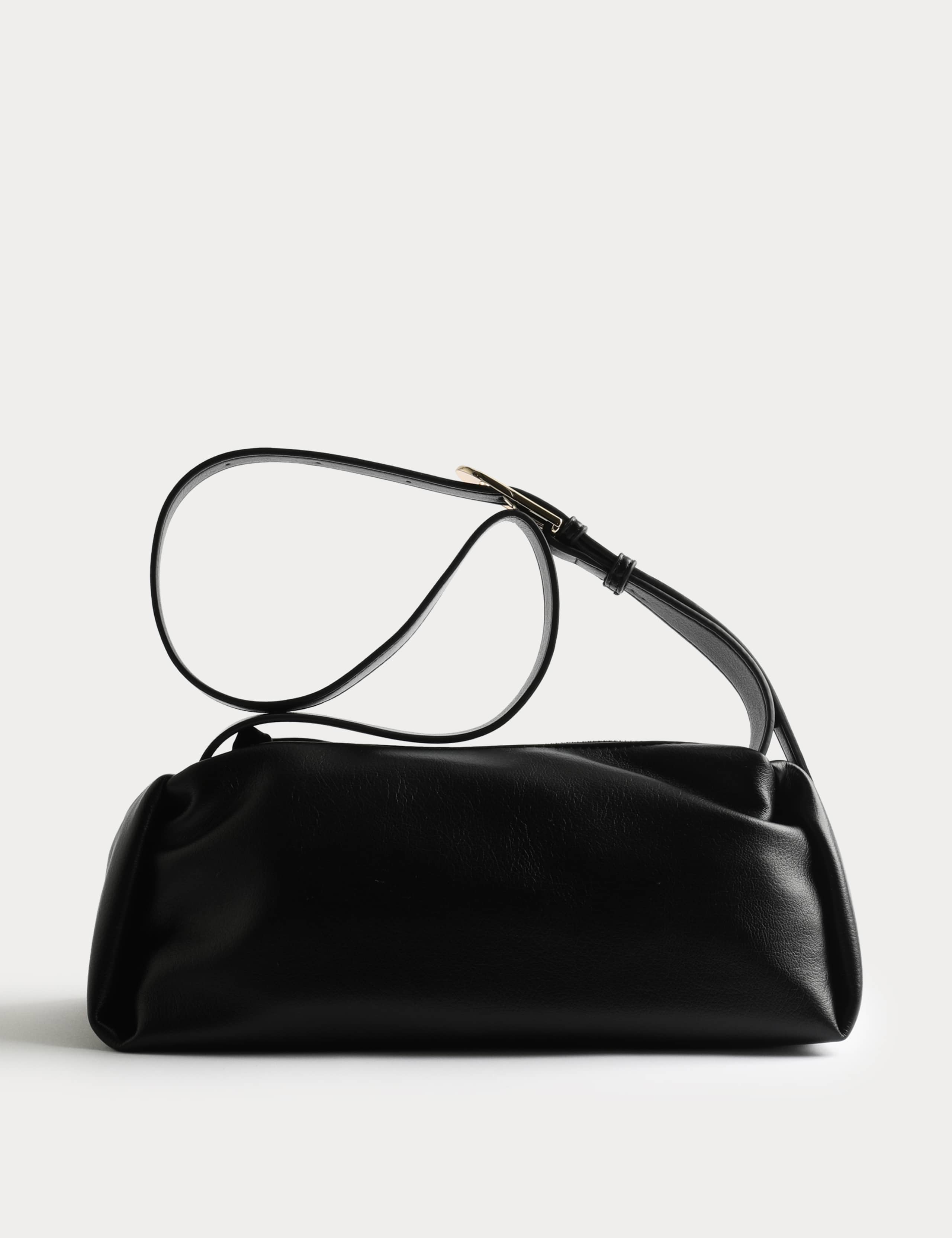 Faux Leather Pencil Crossbody Sling Bag 2 of 4