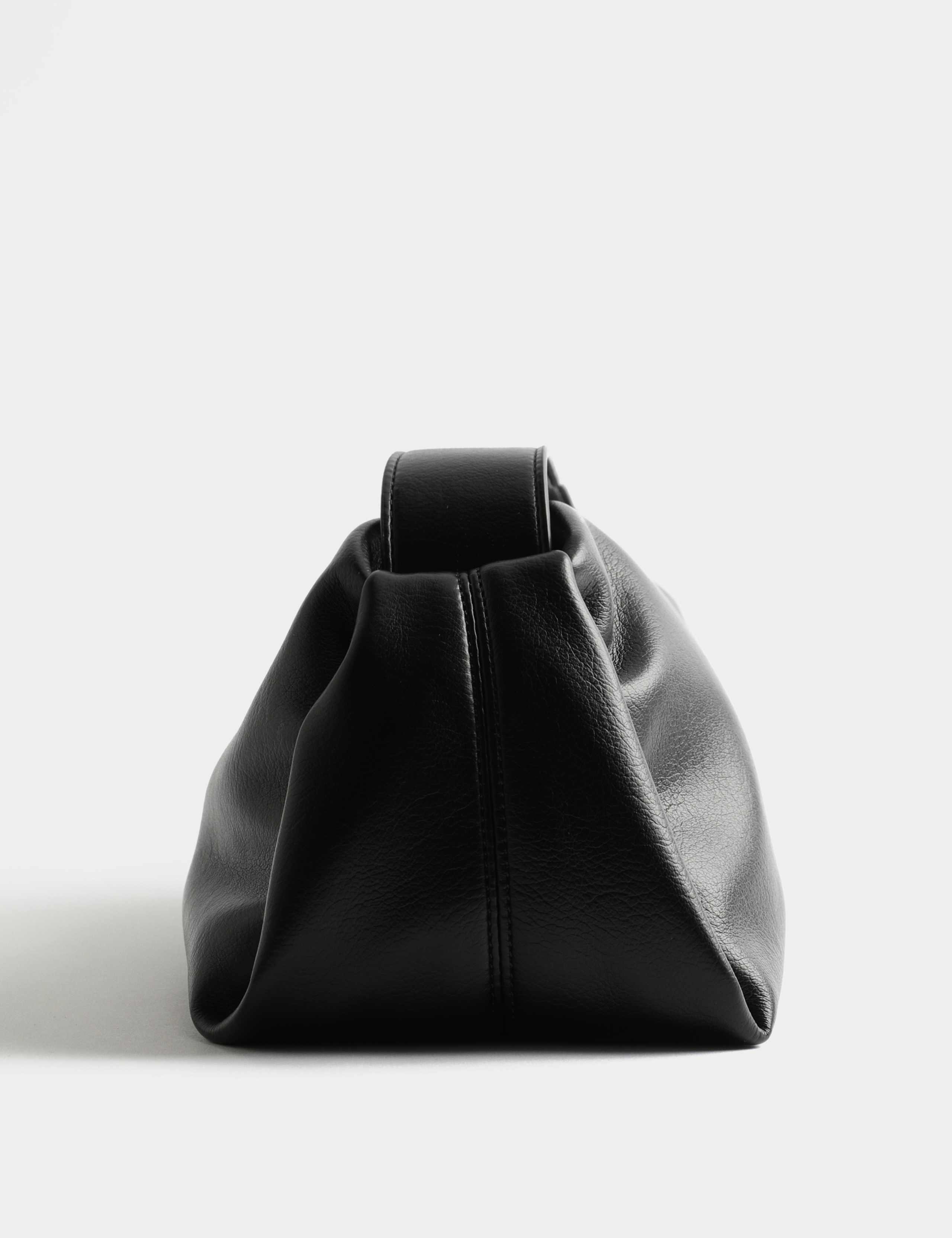 Faux Leather Pencil Crossbody Sling Bag 3 of 4