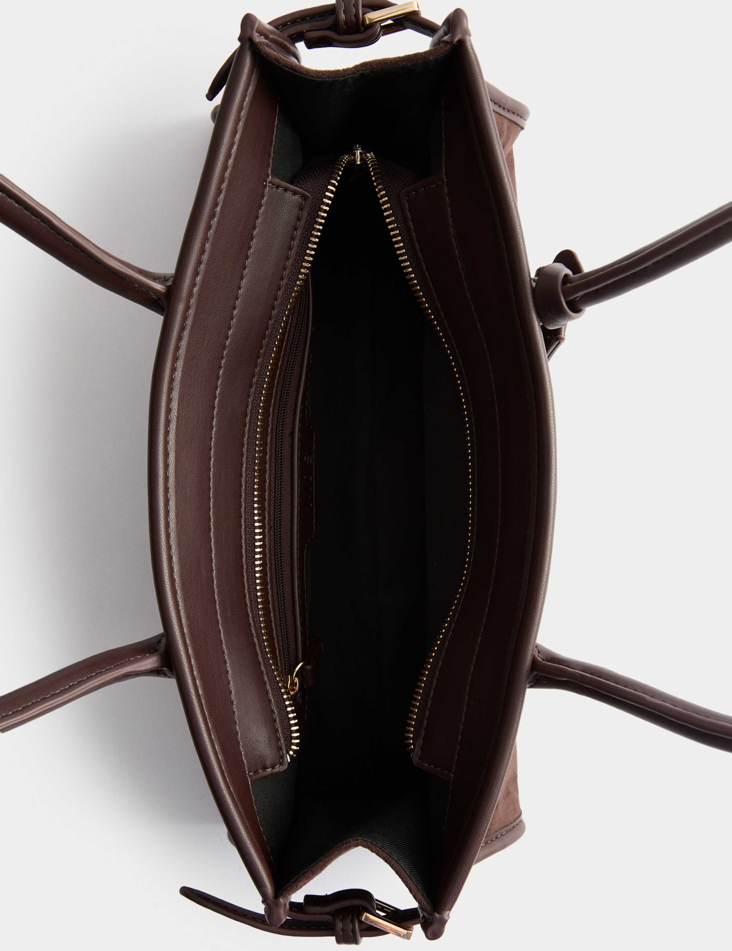 Suedette Buckle Shoulder Bag 4 of 4