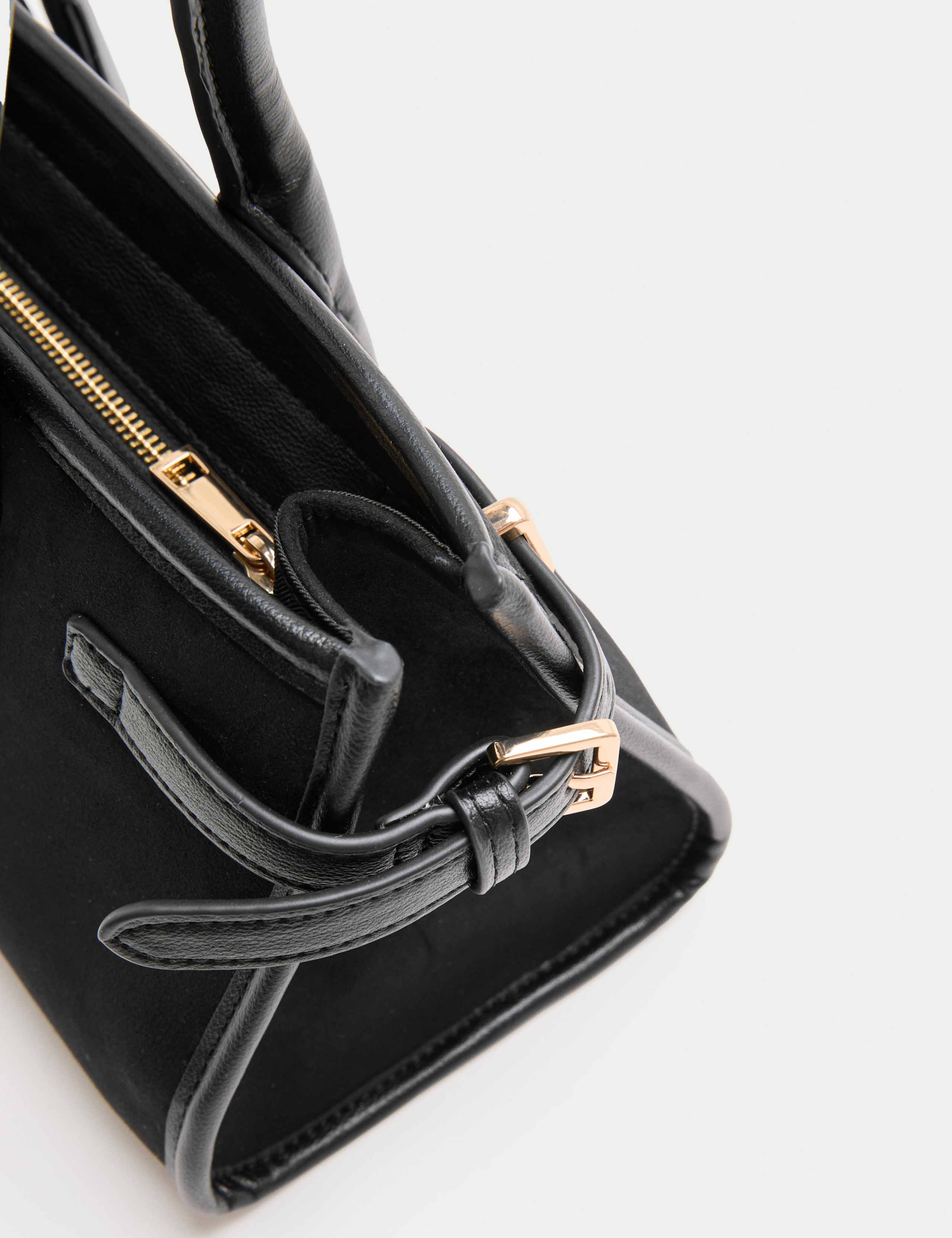 Suedette Buckle Shoulder Bag 3 of 4