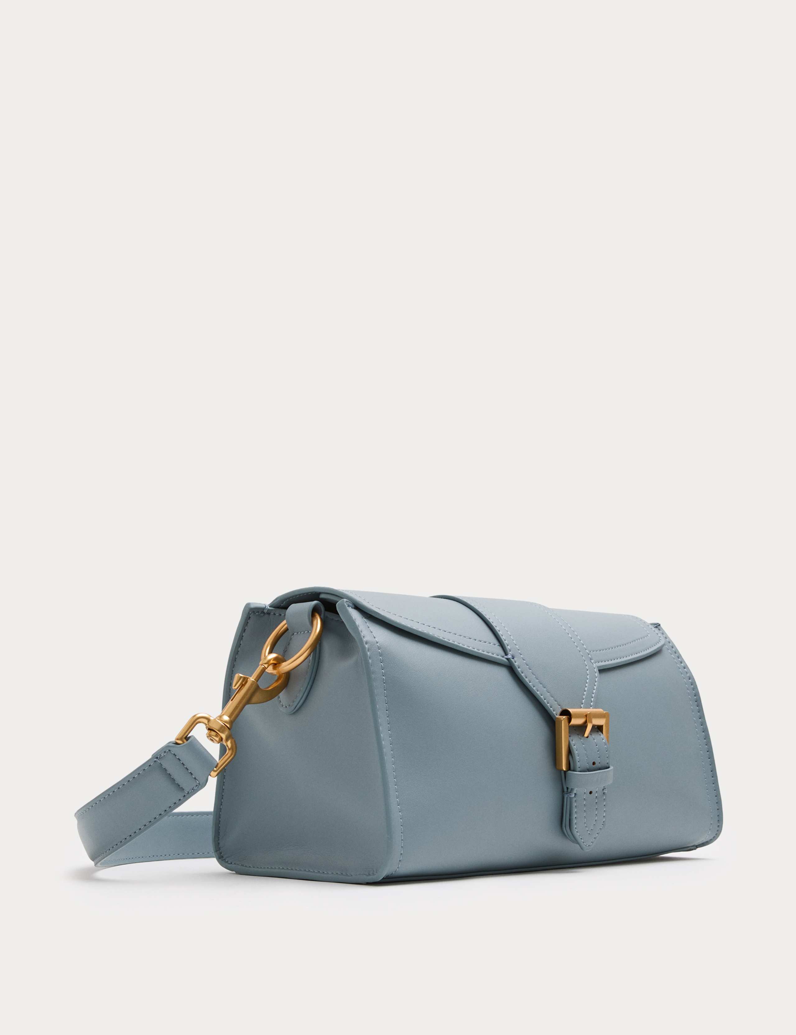 Faux Leather Buckle Shoulder Bag 1 of 3