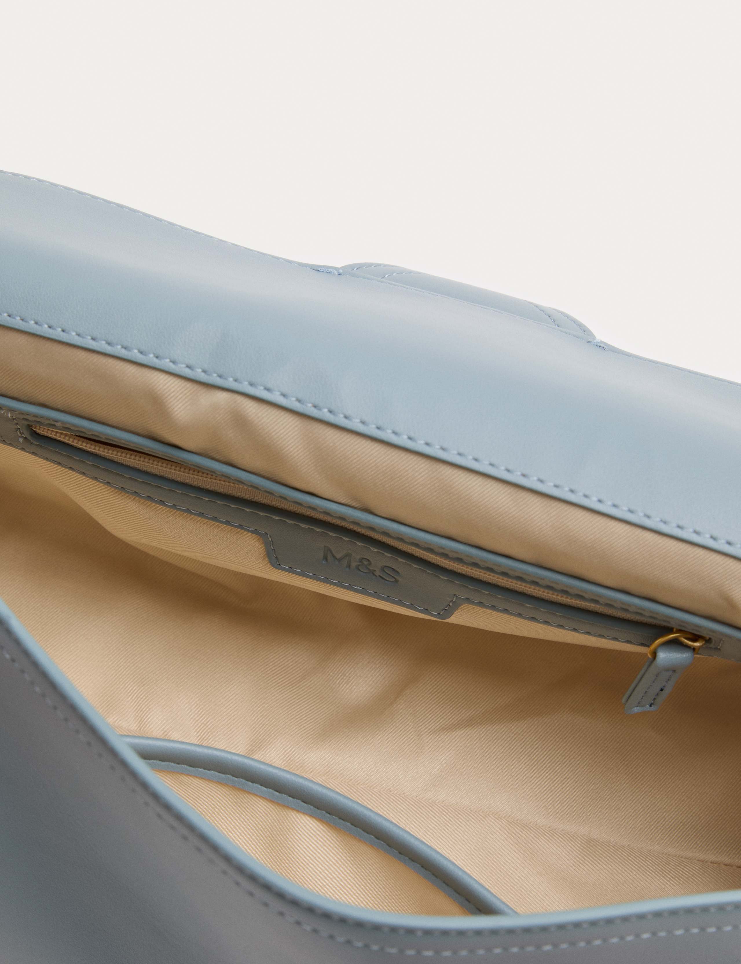 Faux Leather Buckle Shoulder Bag 3 of 3