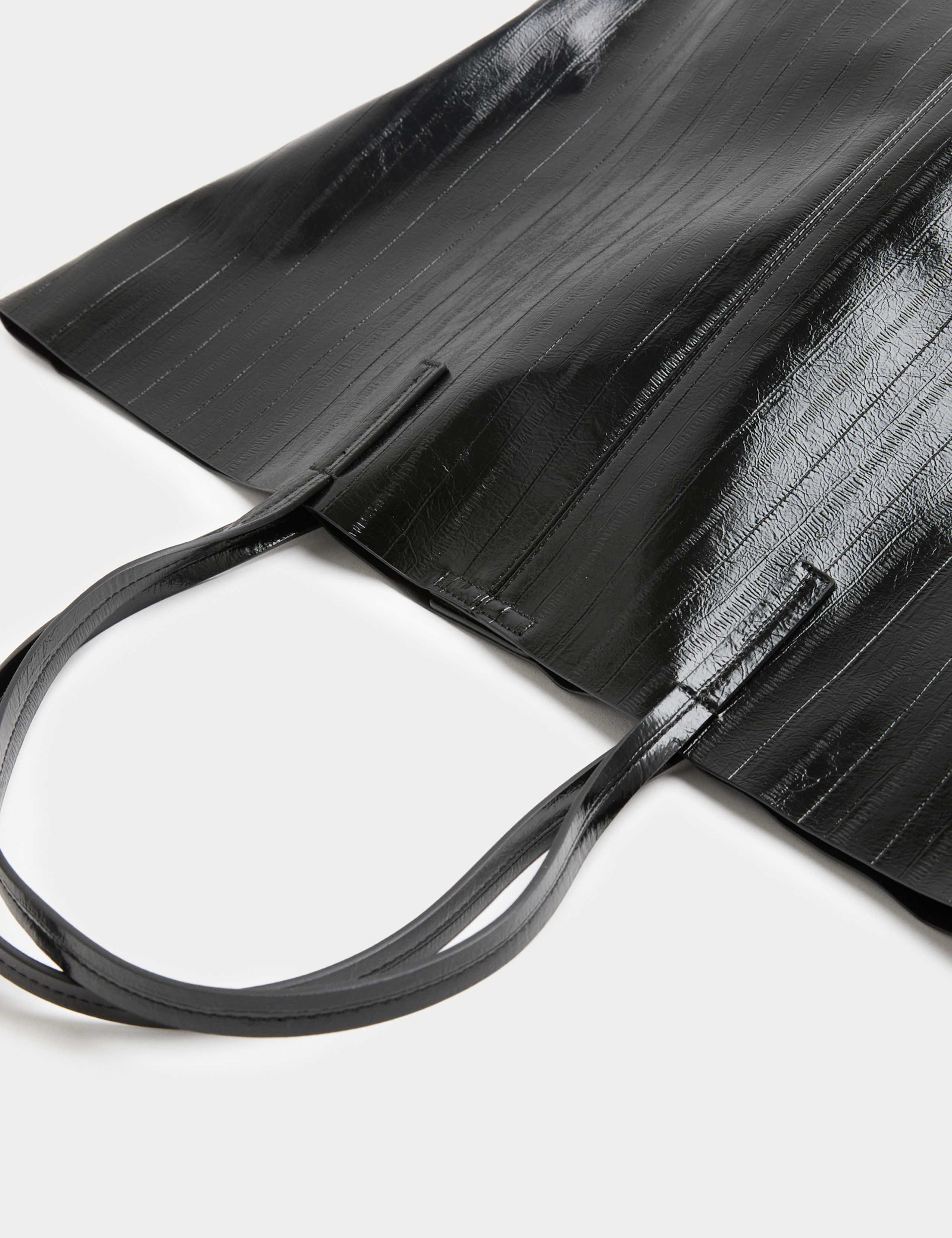 Faux Leather Oversized Tote Bag 3 of 4