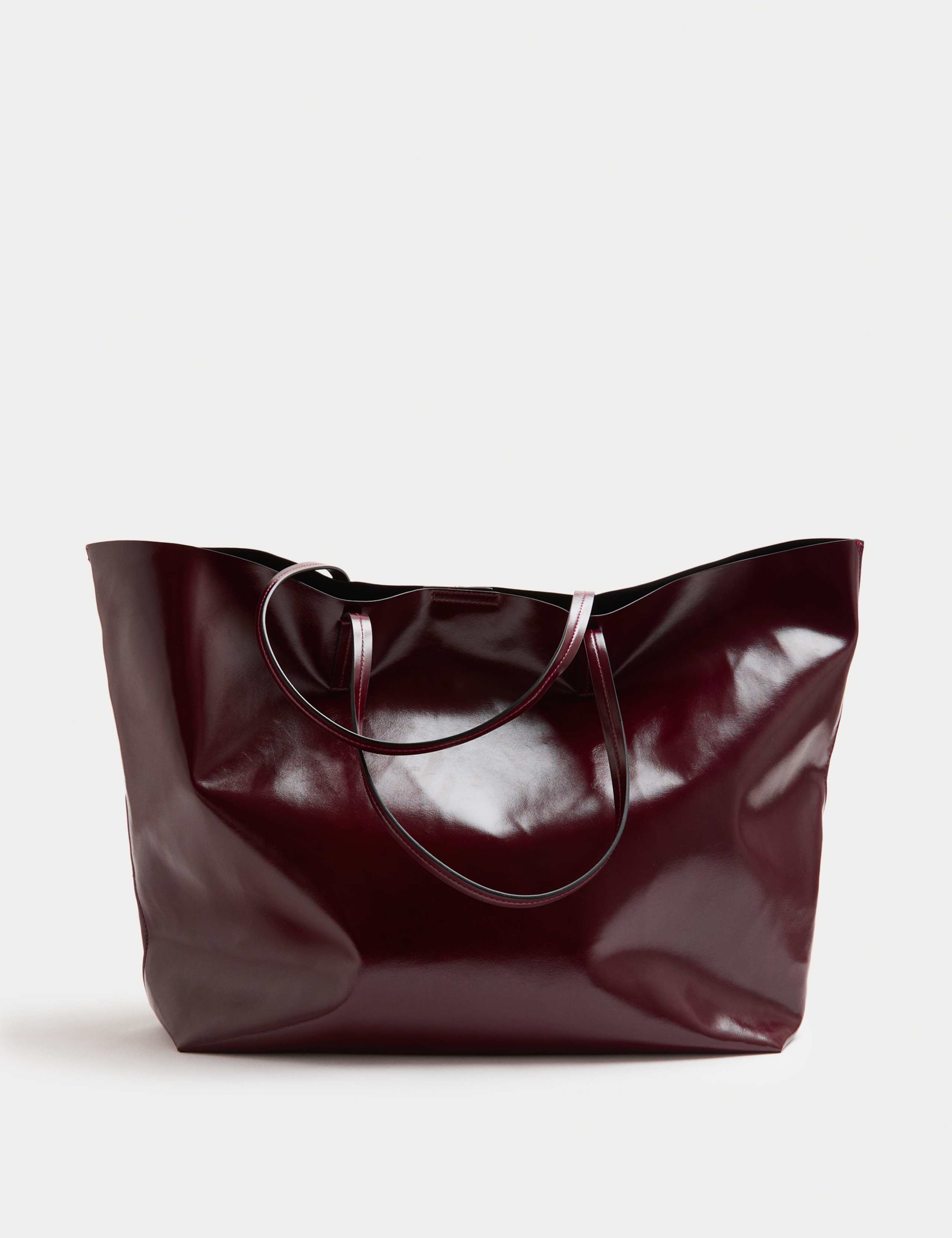 Faux Leather Oversized Tote Bag 2 of 6