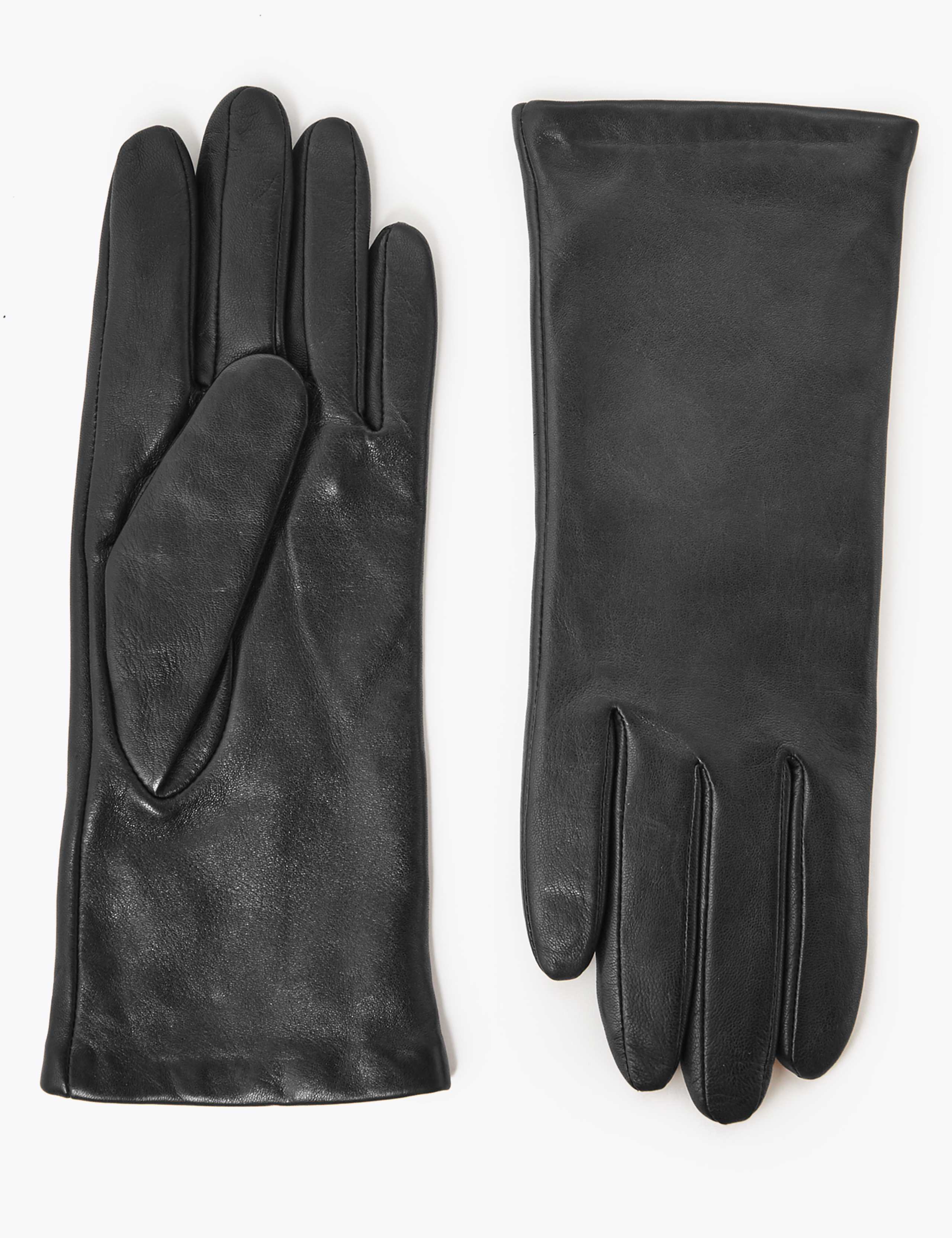 Cashmere Lined Leather Gloves 1 of 2