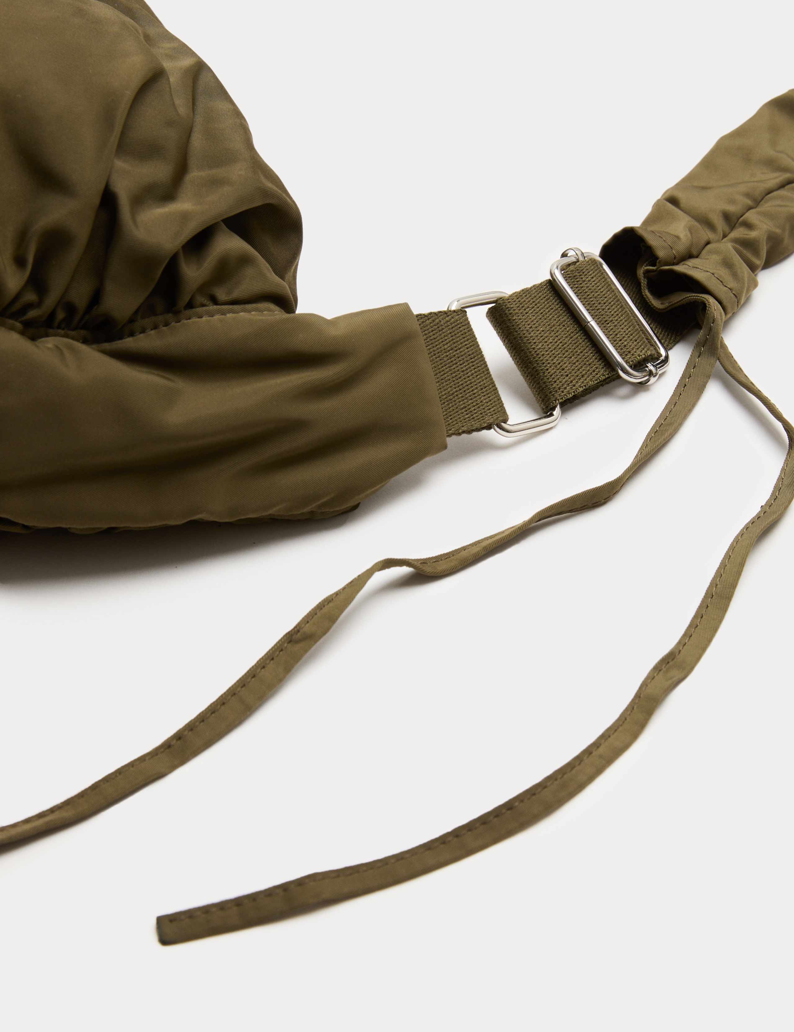 Nylon Ruched Sling Shoulder Bag 3 of 4