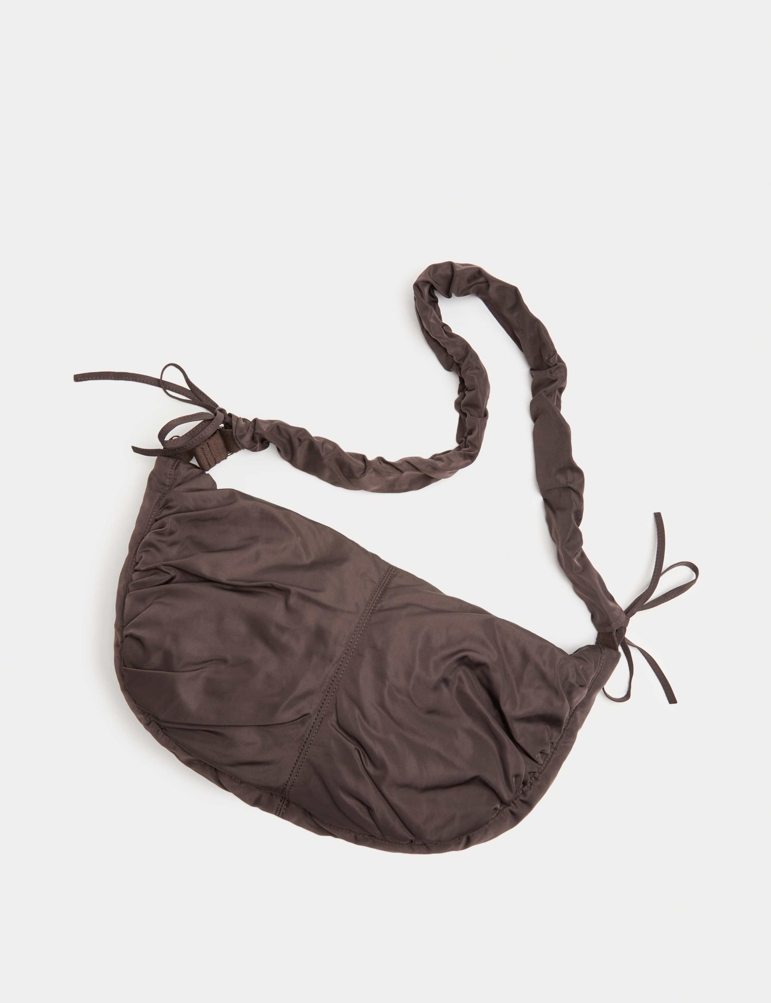 Nylon Ruched Sling Shoulder Bag 2 of 4