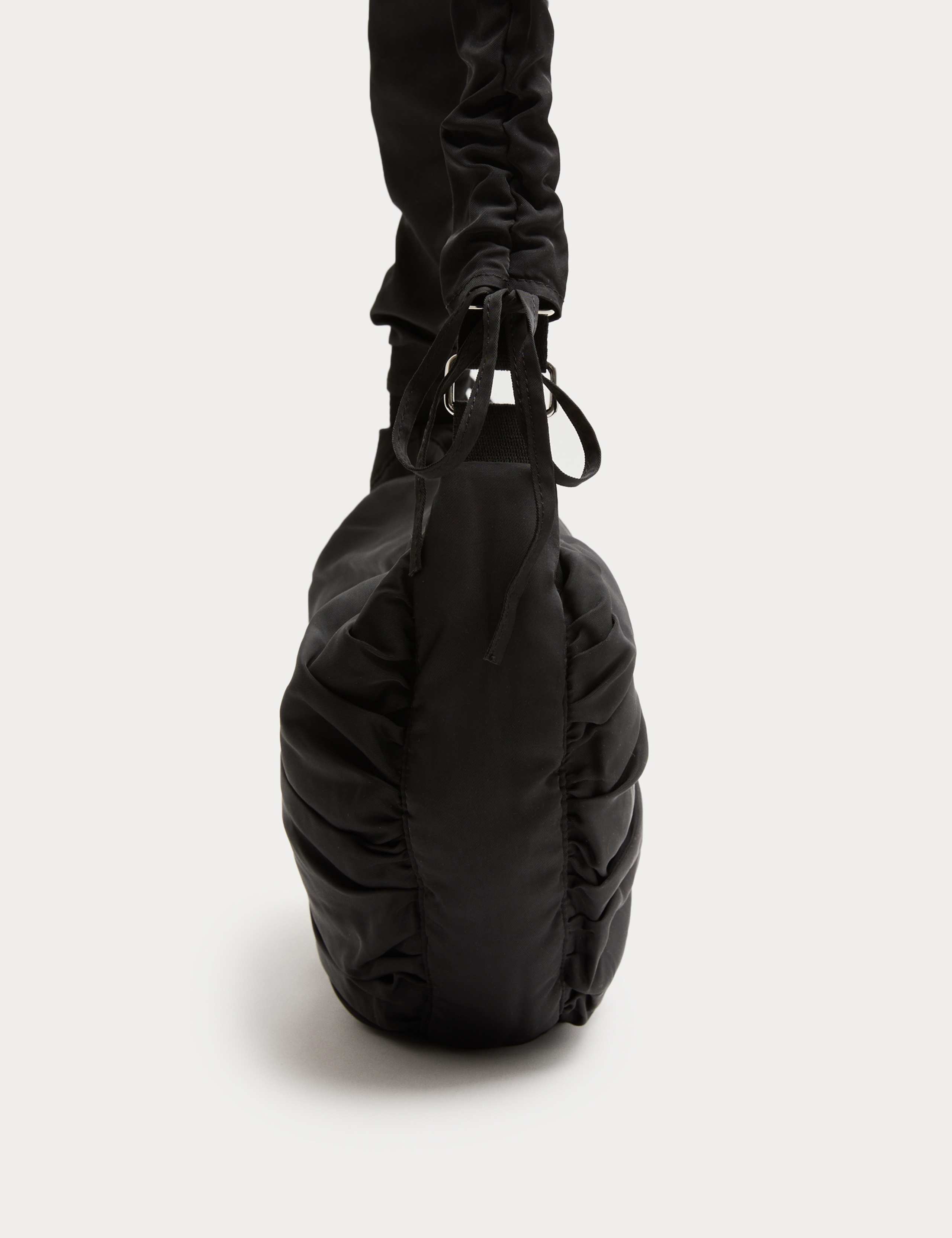 Nylon Ruched Sling Shoulder Bag 3 of 4