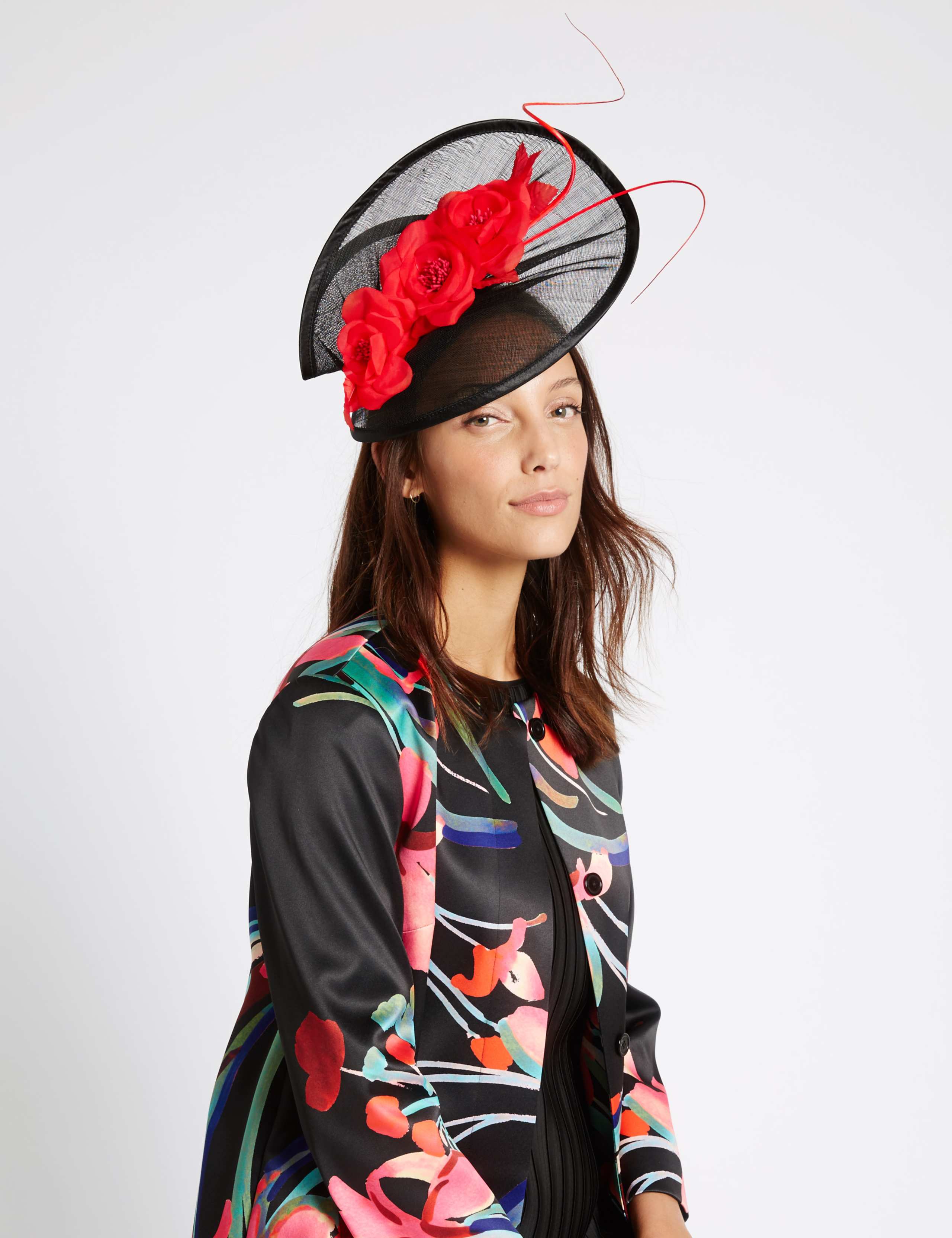 Triple Flower Fascinator 1 of 2