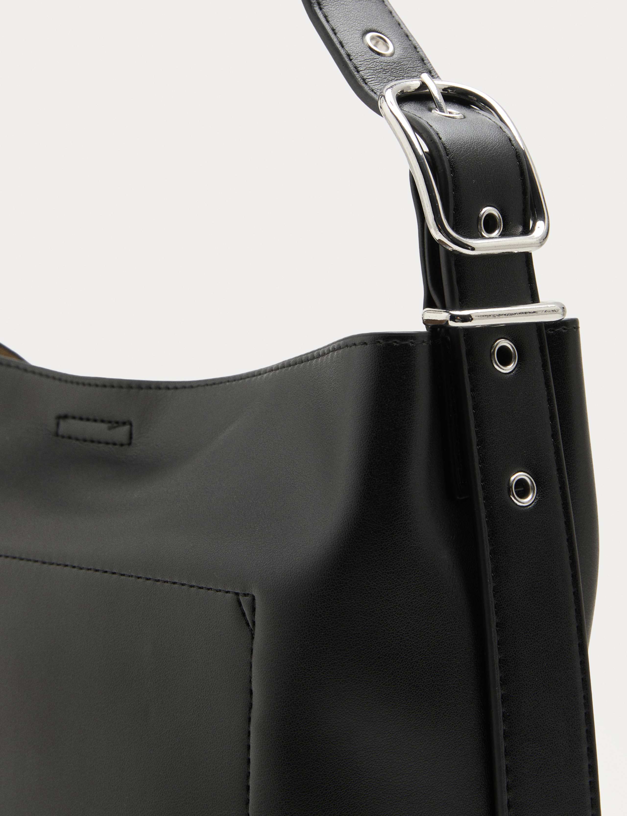 Faux Leather Mini Bucket Bag 3 of 4