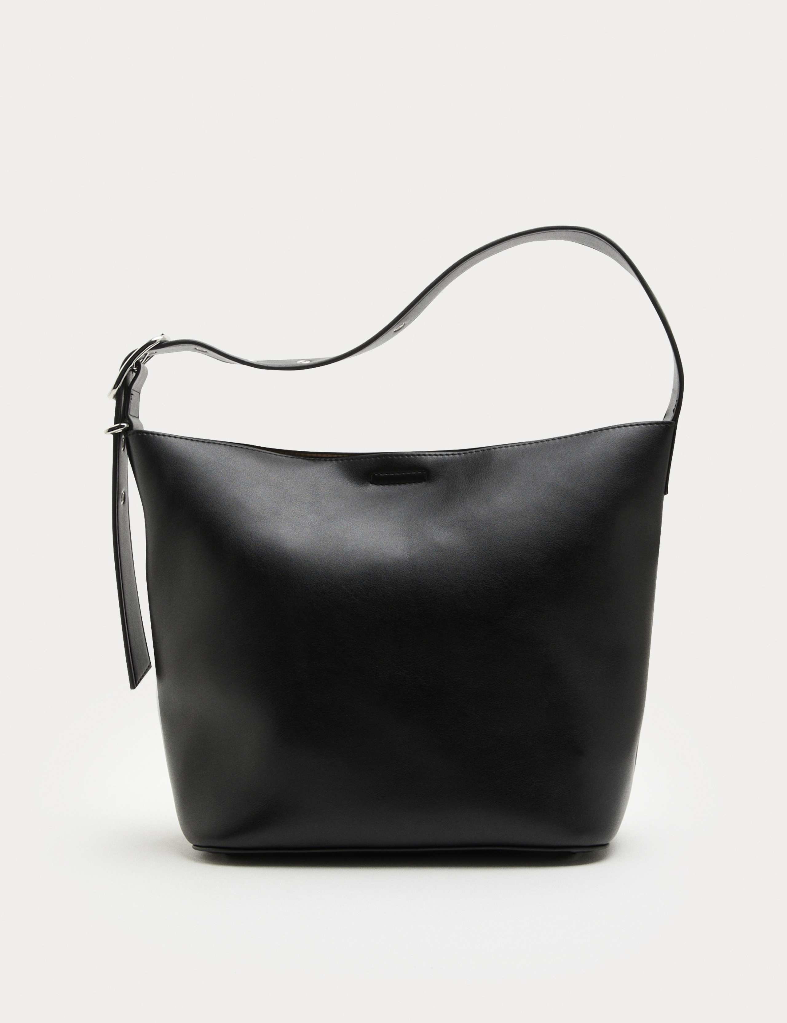 Faux Leather Mini Bucket Bag 2 of 4