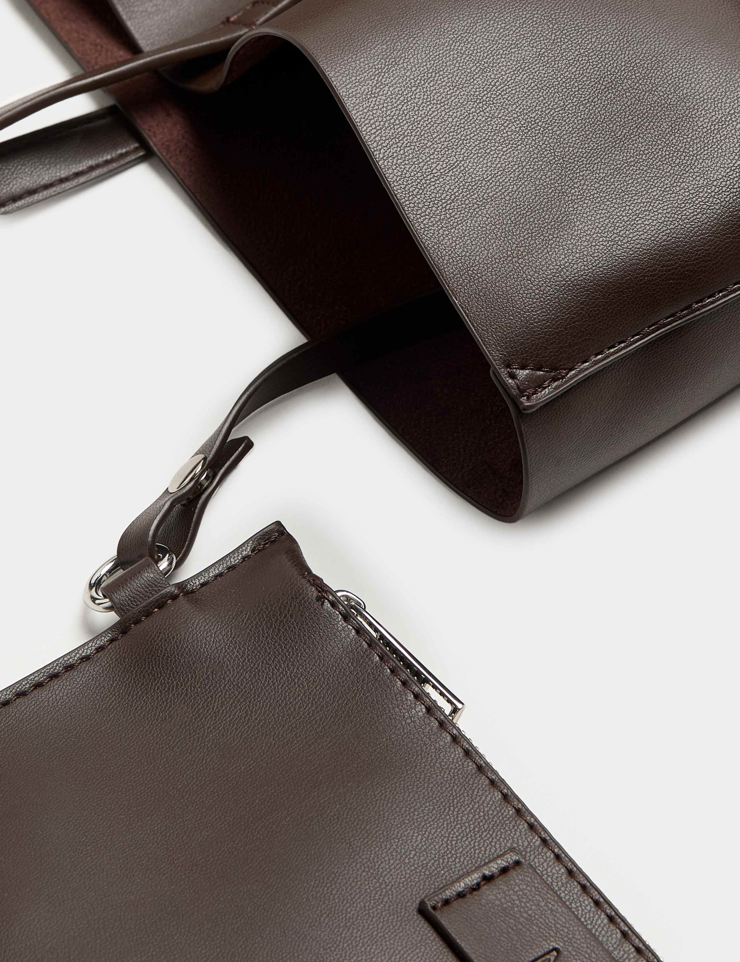 Faux Leather Shopper 4 of 4