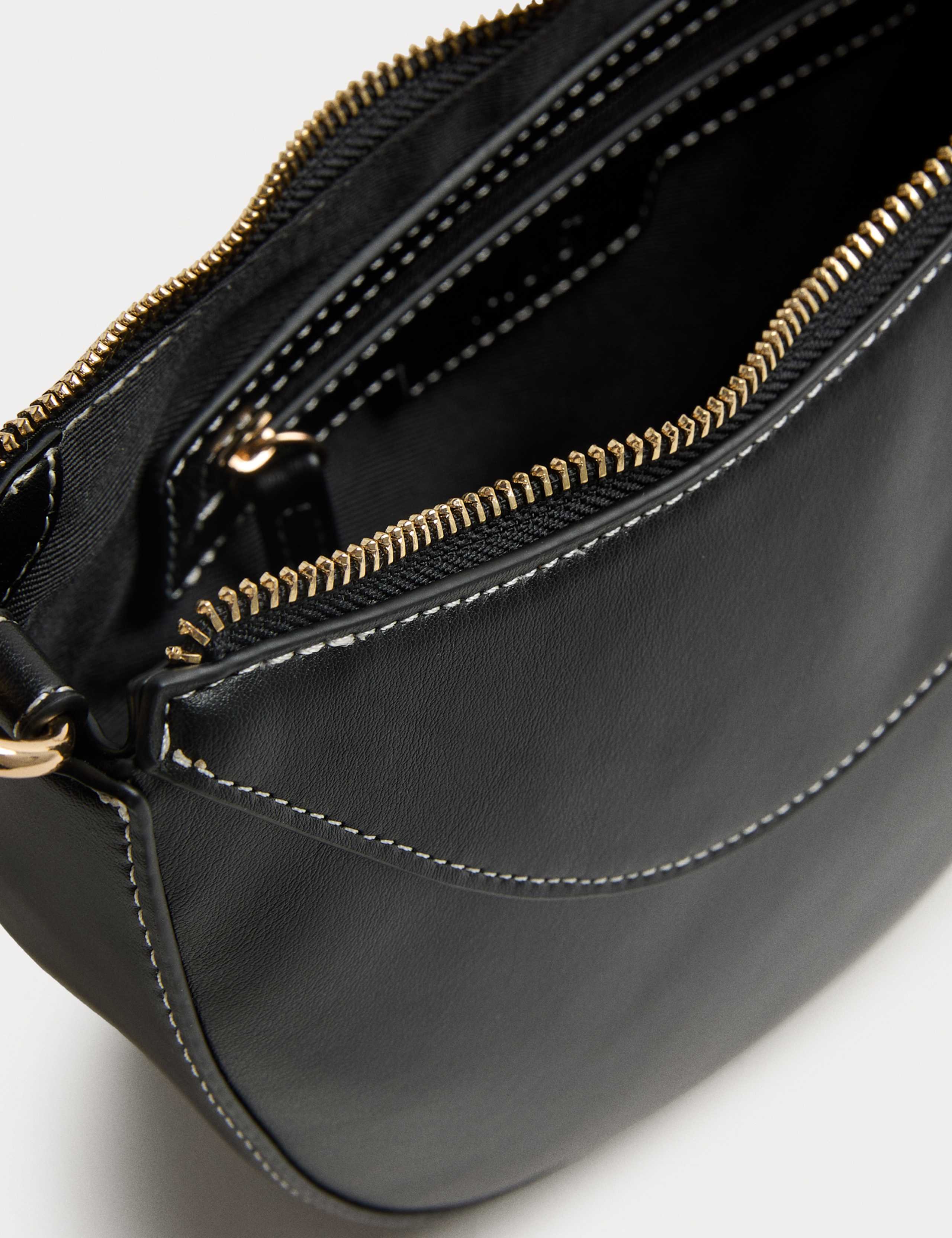 Contrast Stitch Scoop Cross Body Bag 3 of 4