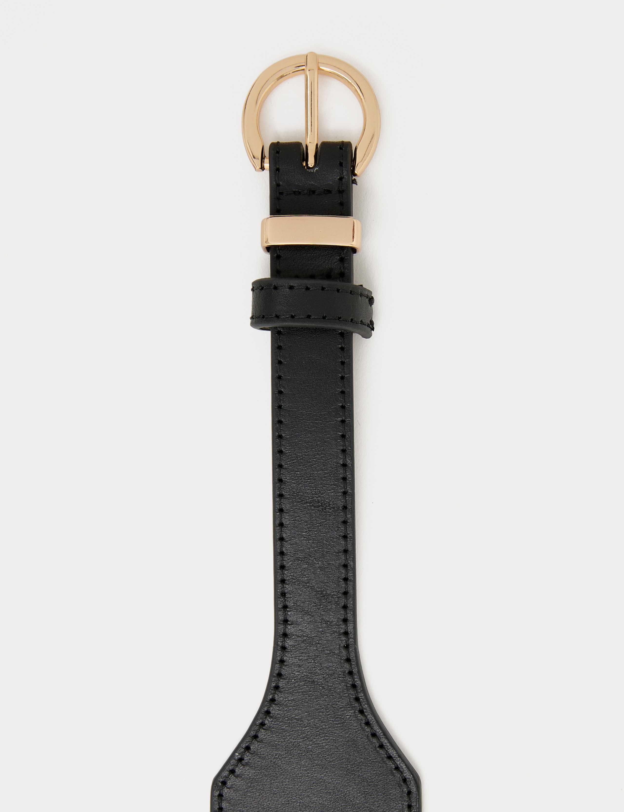 Leather Rich Wide Waist Belt 2 of 2