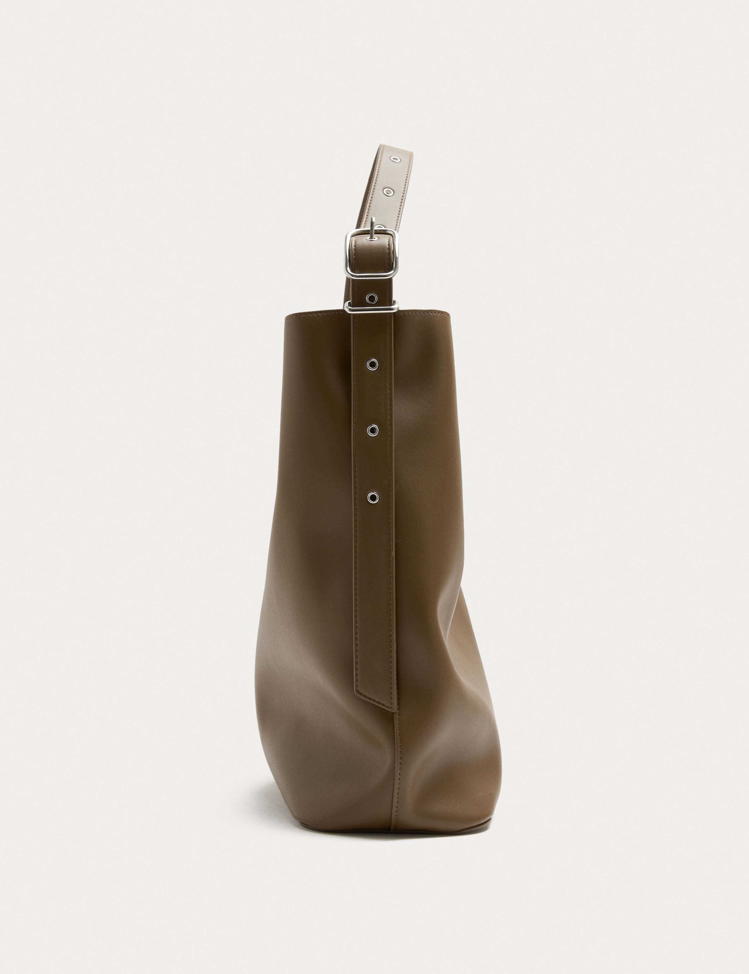 Faux Leather Bucket Bag 3 of 4