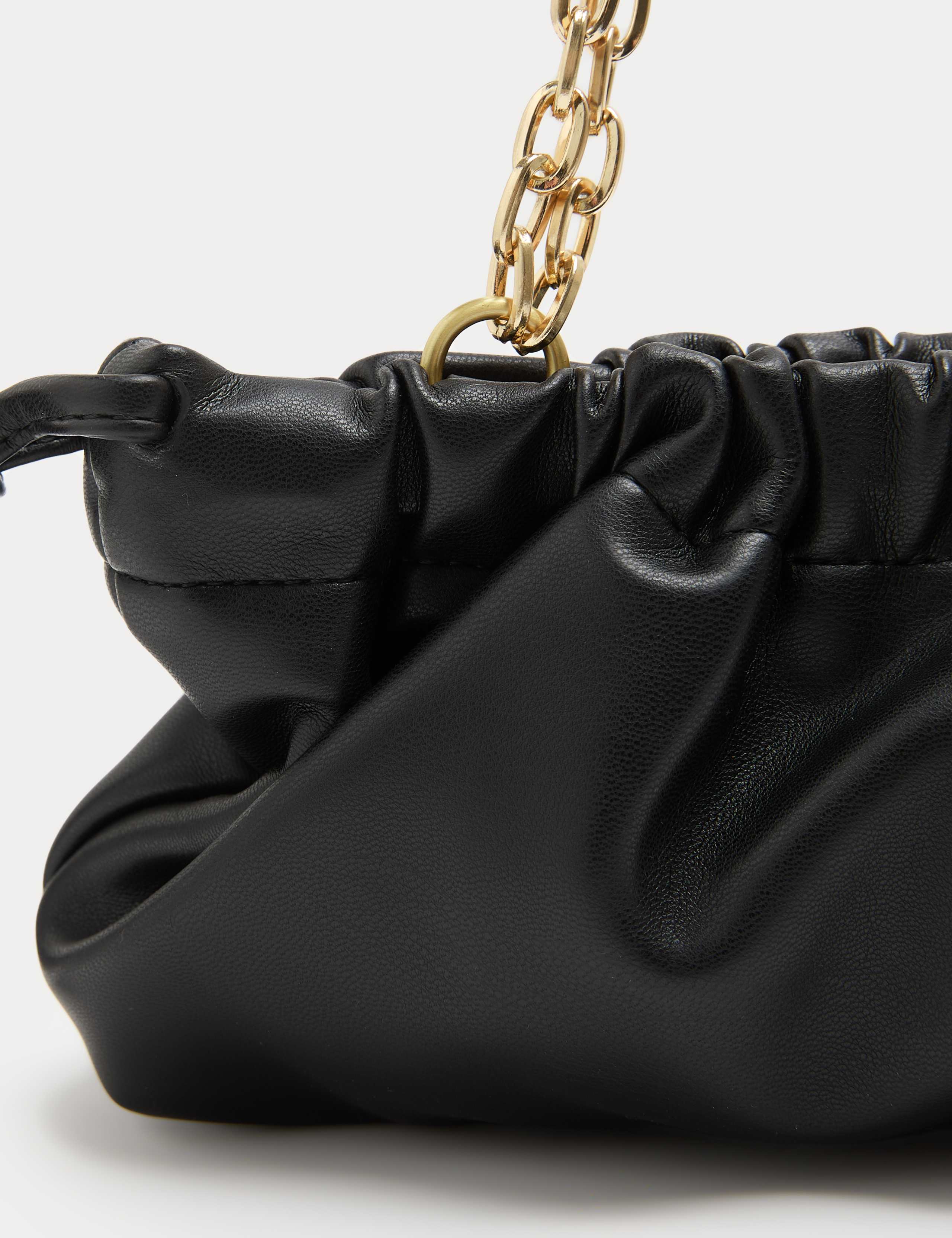 Ruched Chain Shoulder Bag 2 of 4