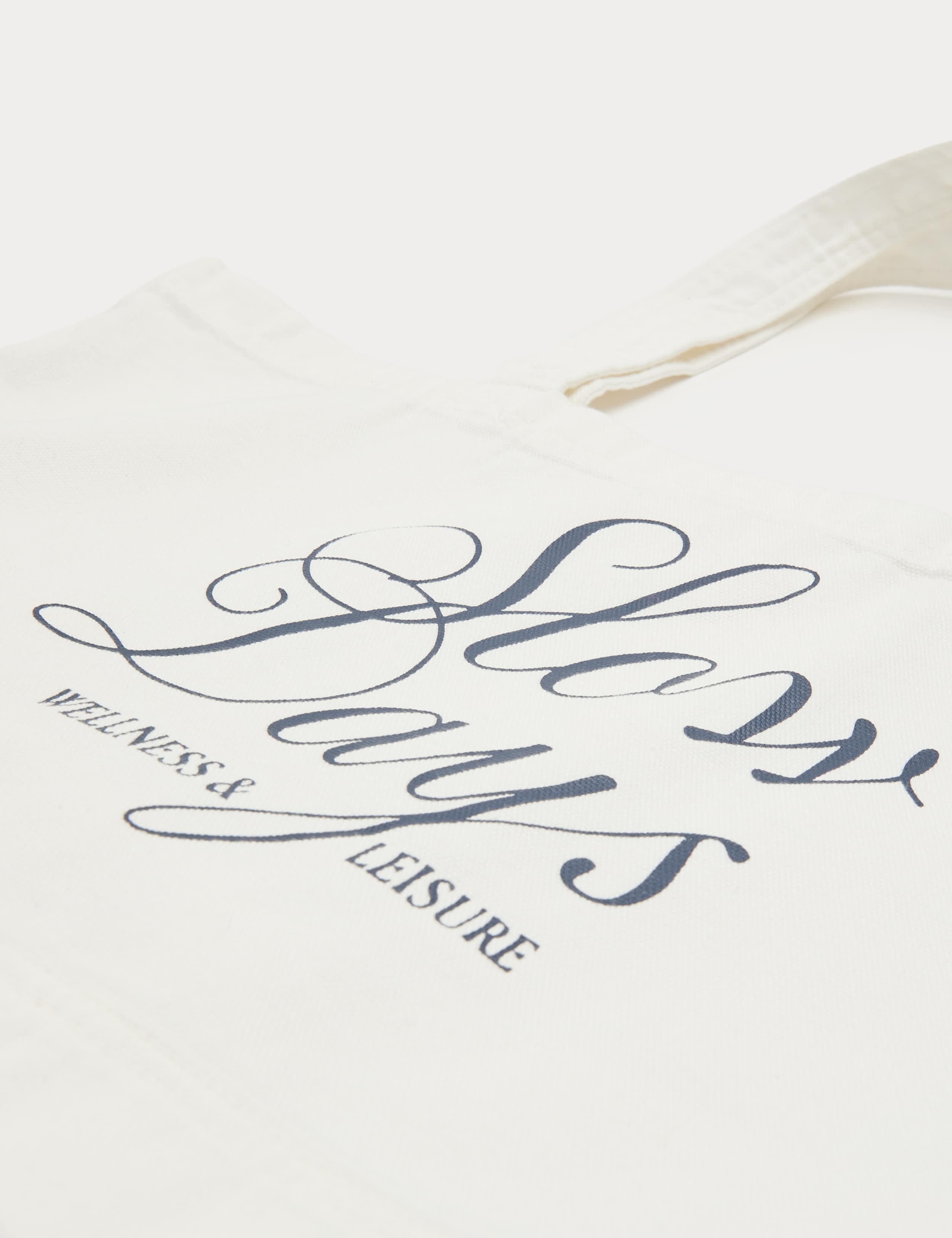 Pure Cotton Canvas Graphic Tote Bag 4 of 4