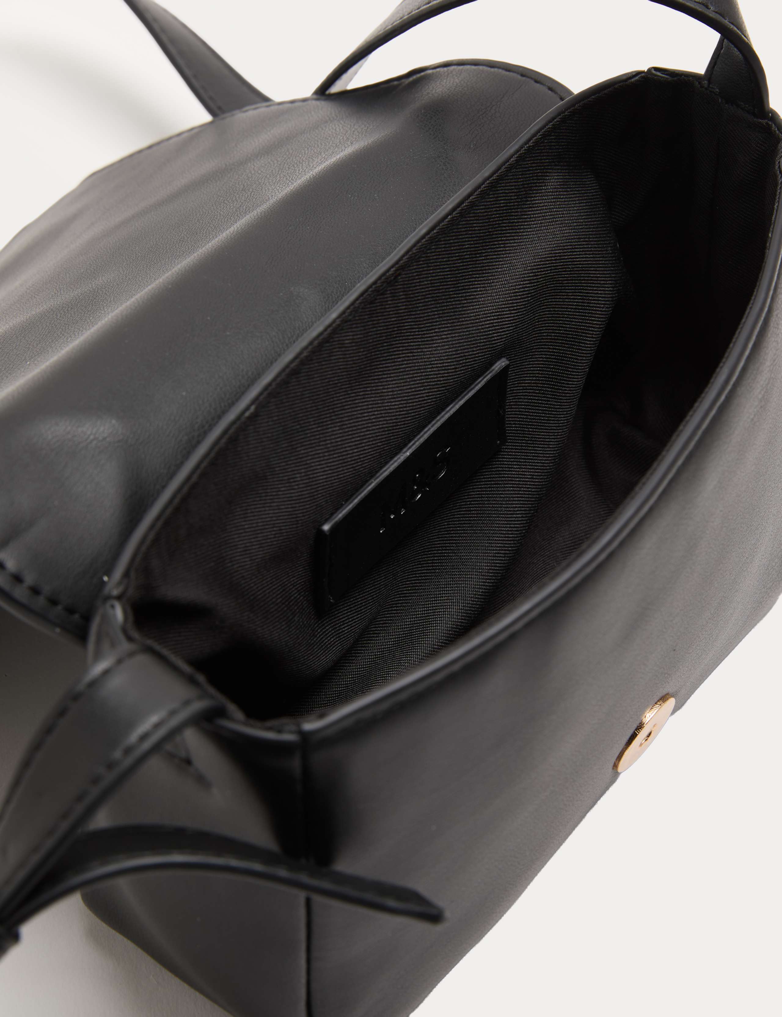 Faux Leather Woven Mini Cross Body Bag 3 of 3