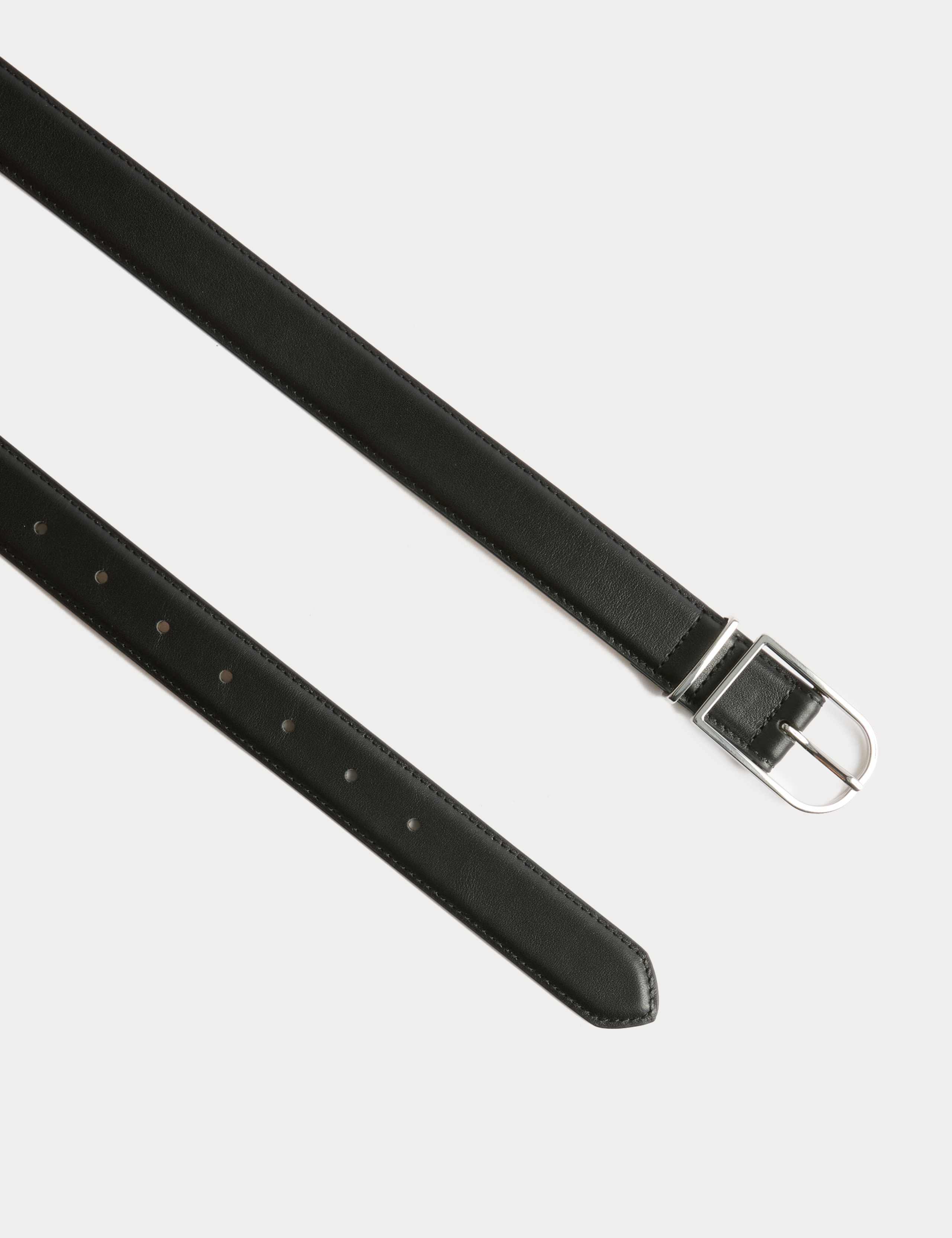 Leather Refined Buckle Jeans Belt 2 of 2