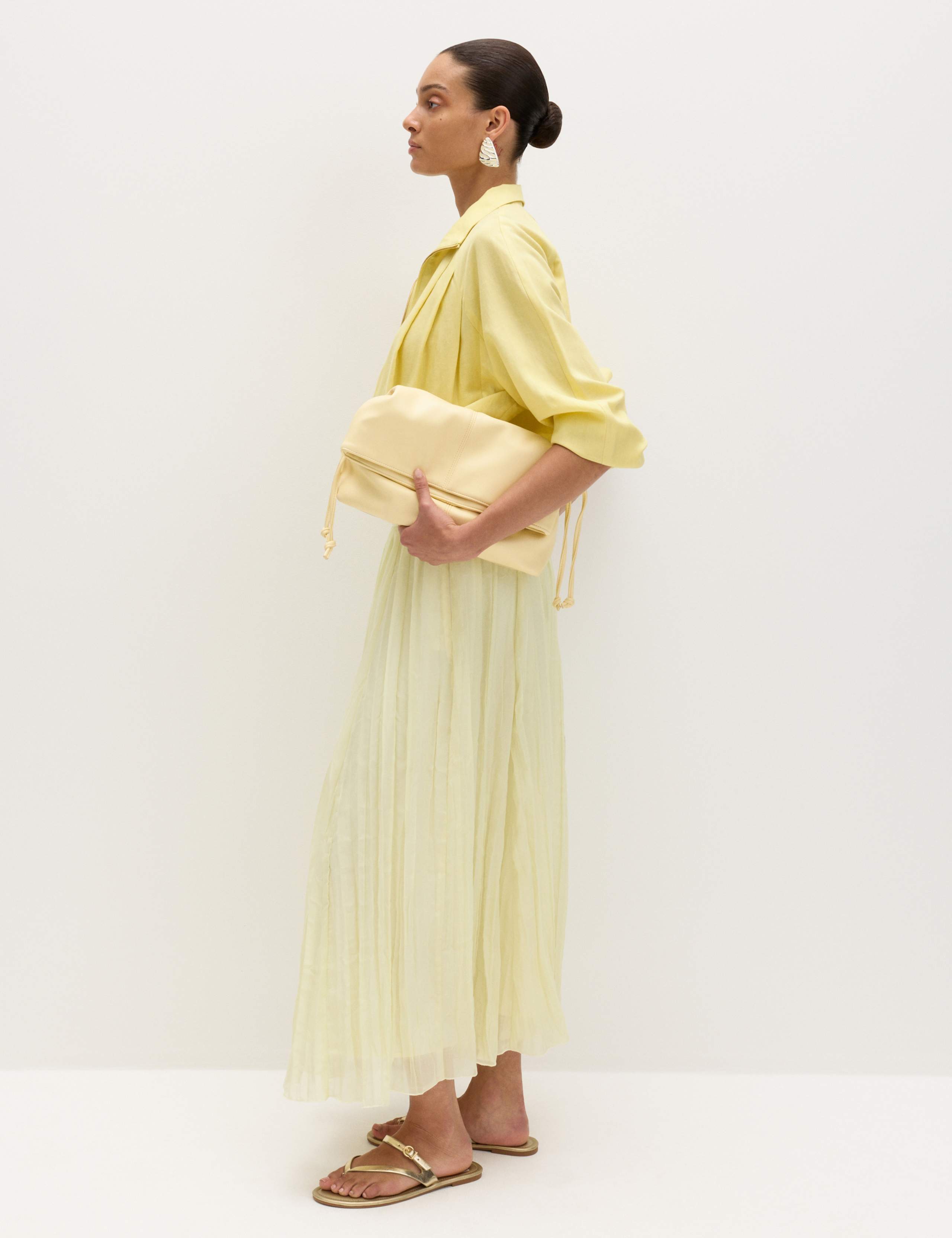 Ruched Fold Over Clutch Bag 5 of 6