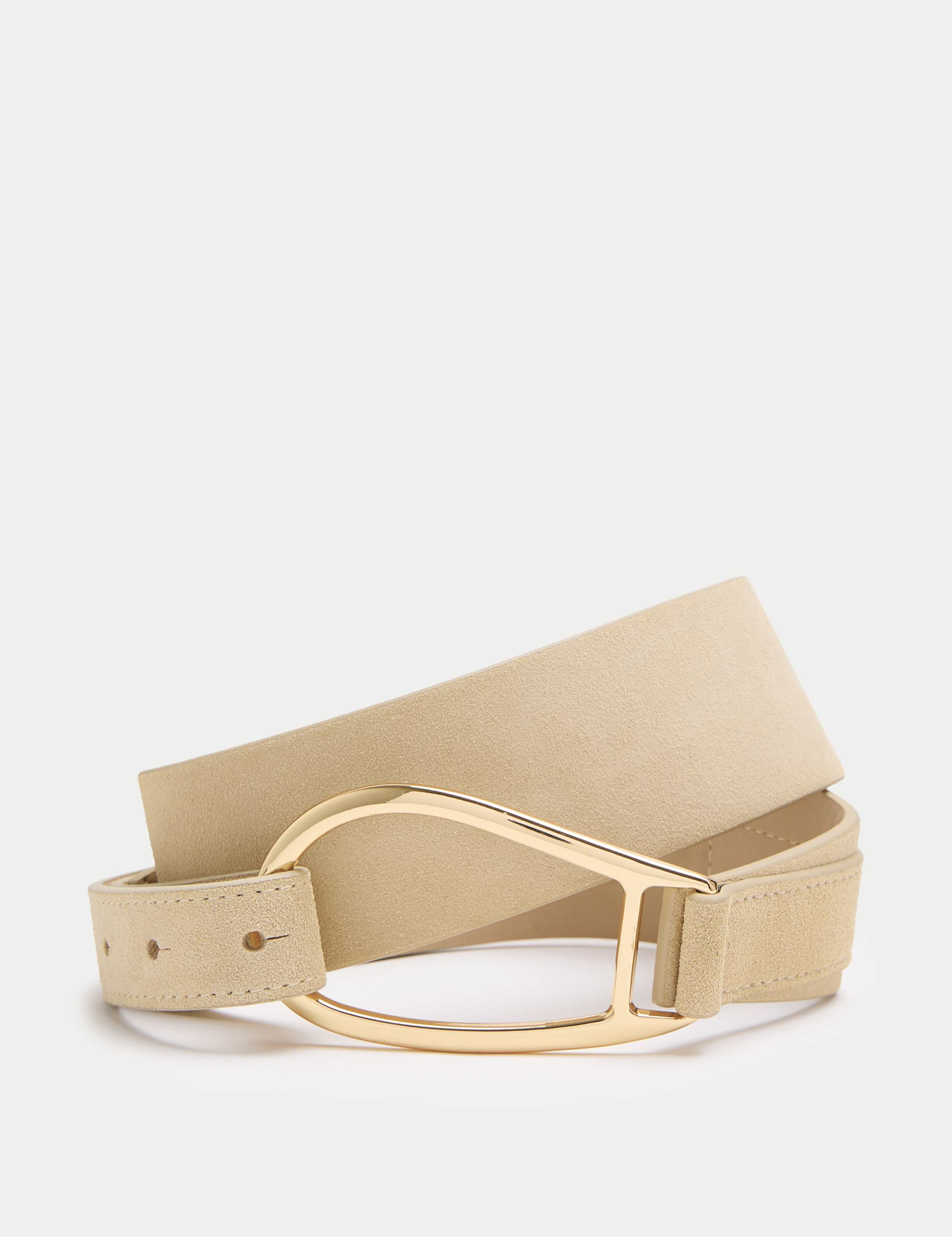 Suede Asymmetric Buckle Waist Belt 1 of 2