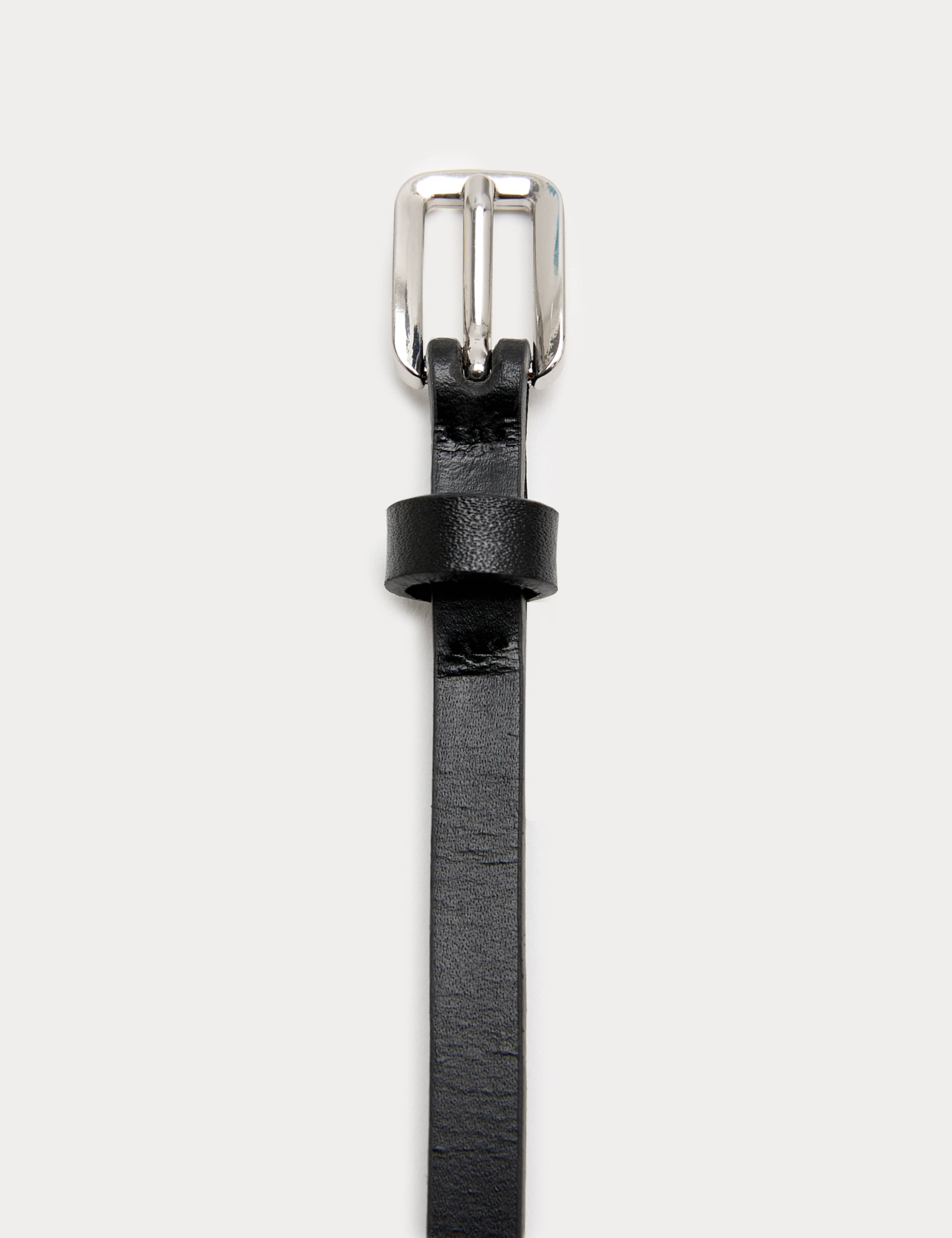 Leather Skinny Buckle Belt 2 of 2