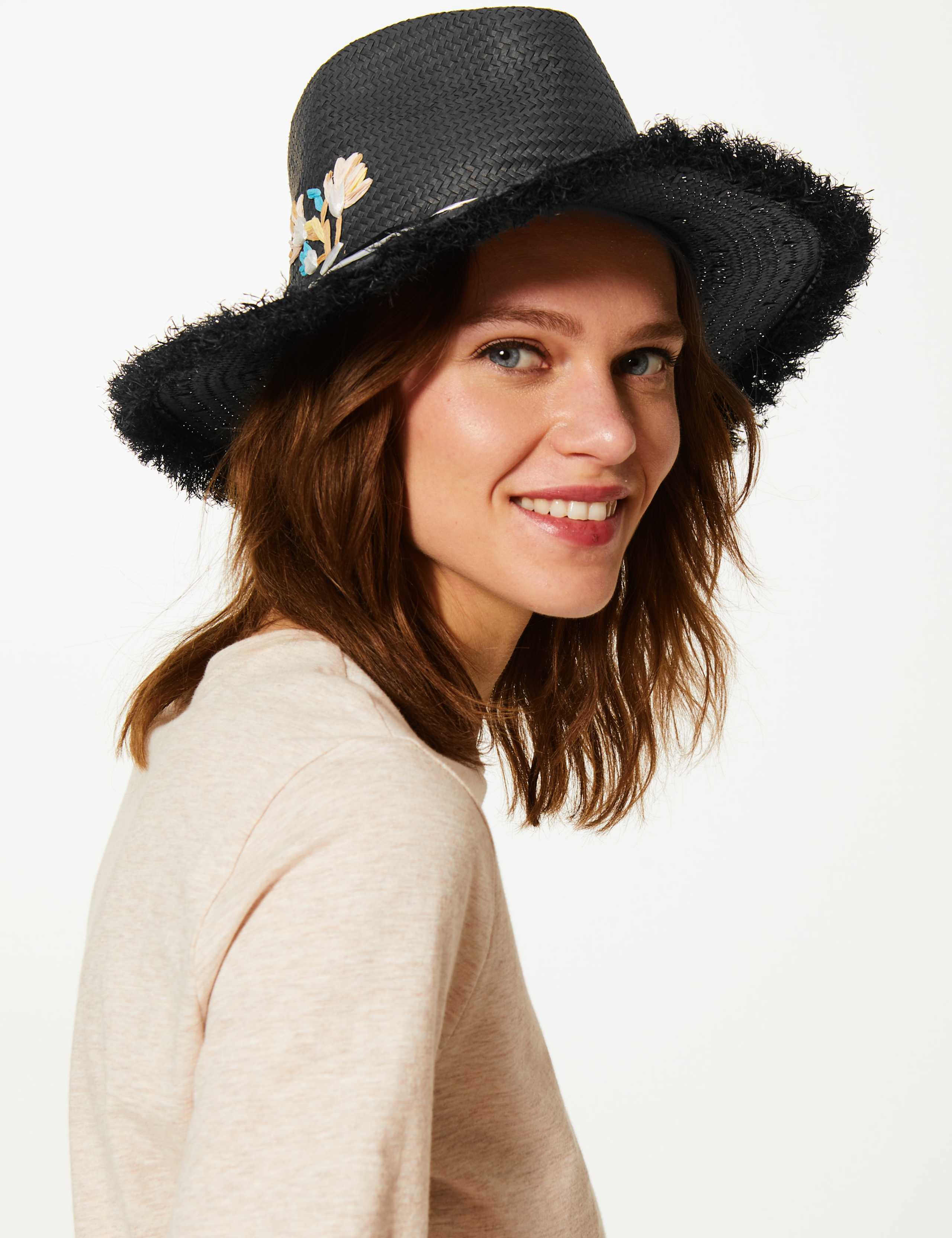 Embroidered Fedora Hat 1 of 2