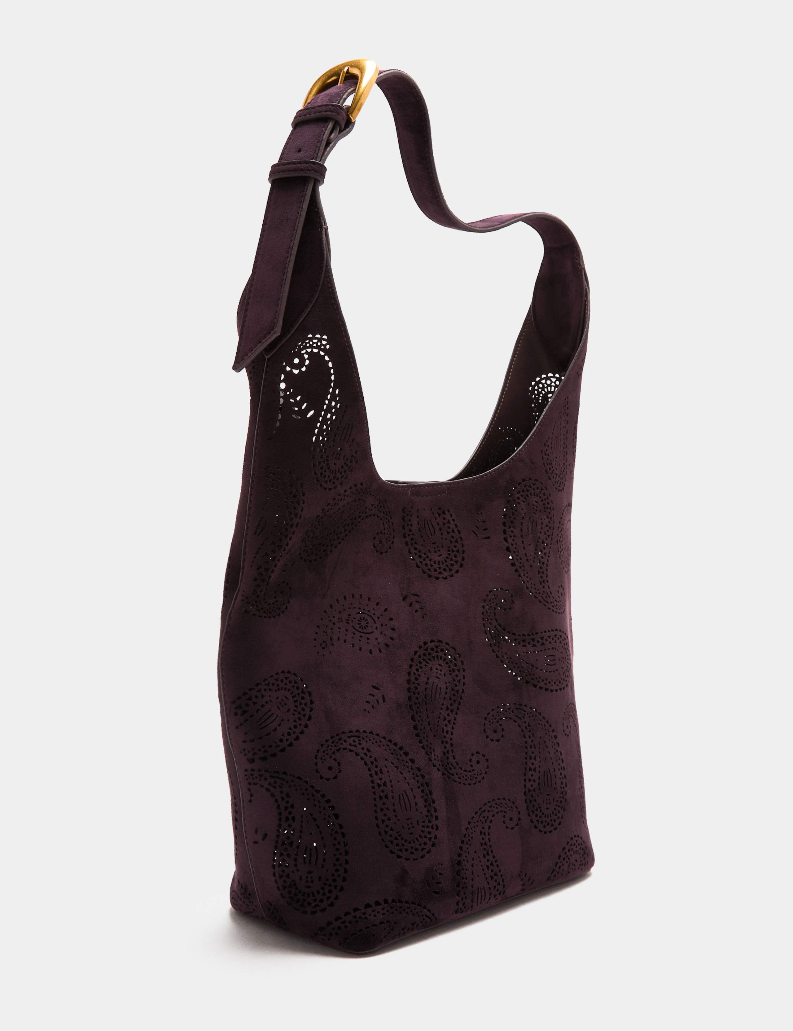 Laser Cut Top Handle Shoulder Bag 2 of 4