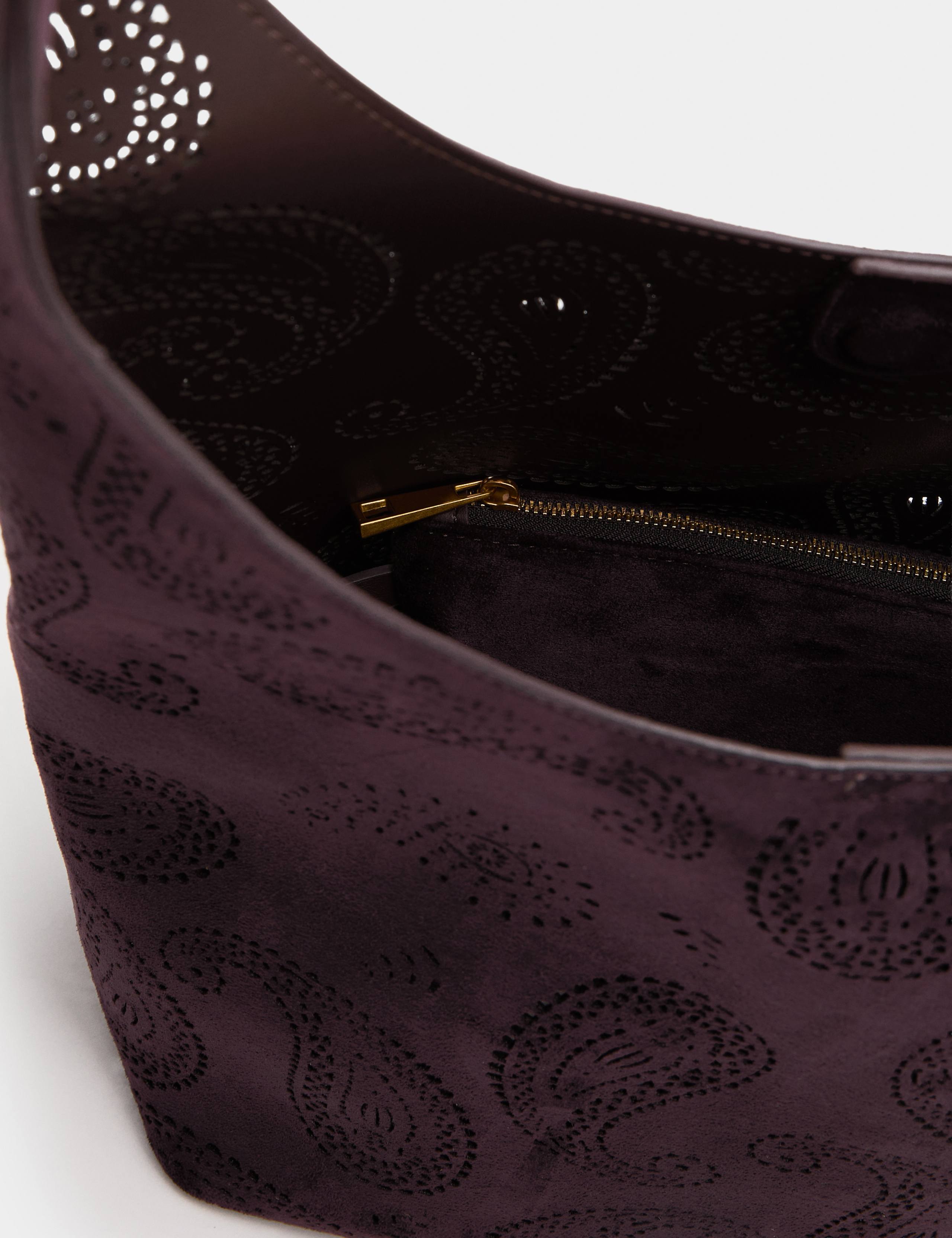 Laser Cut Top Handle Shoulder Bag 3 of 4