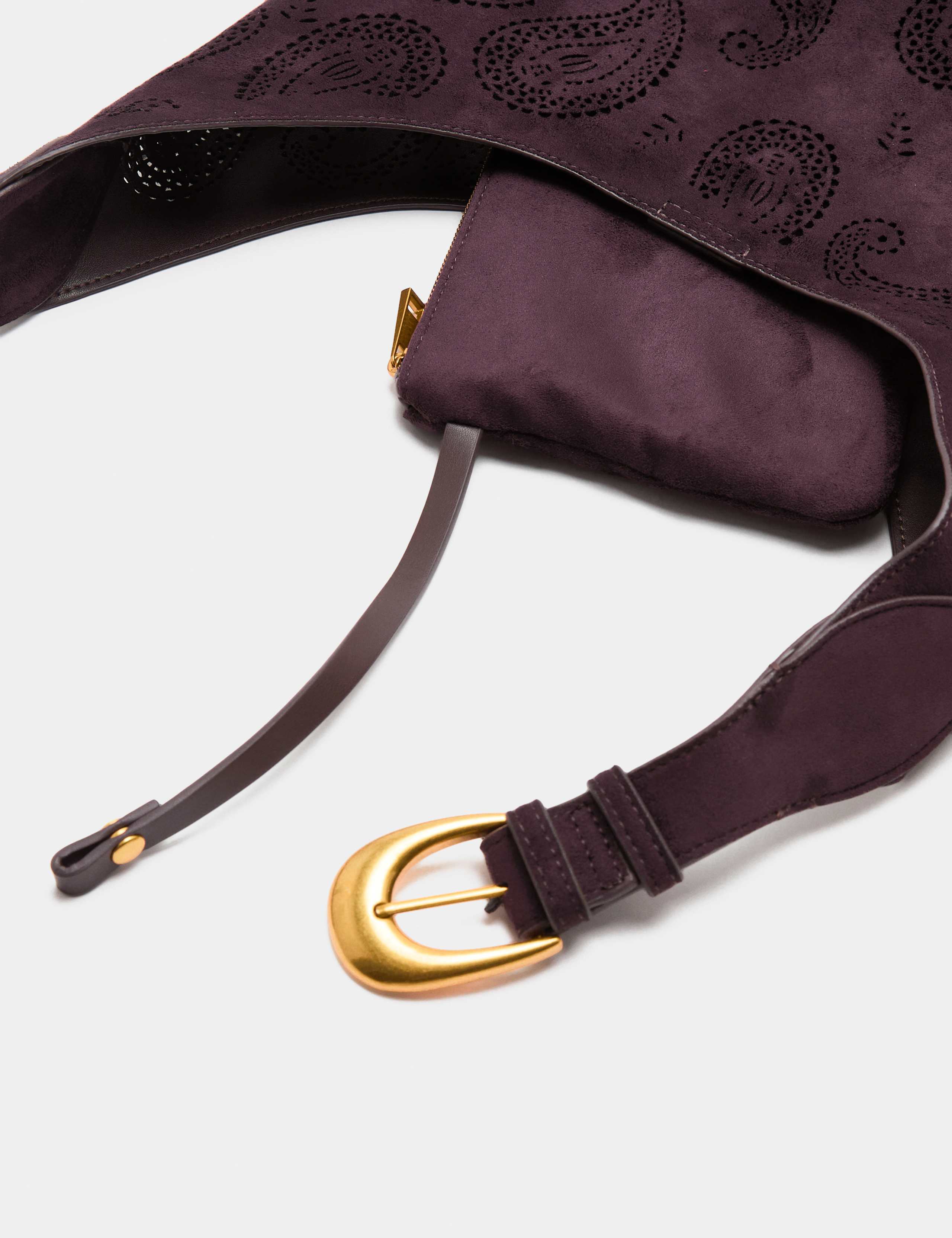 Laser Cut Top Handle Shoulder Bag 4 of 4