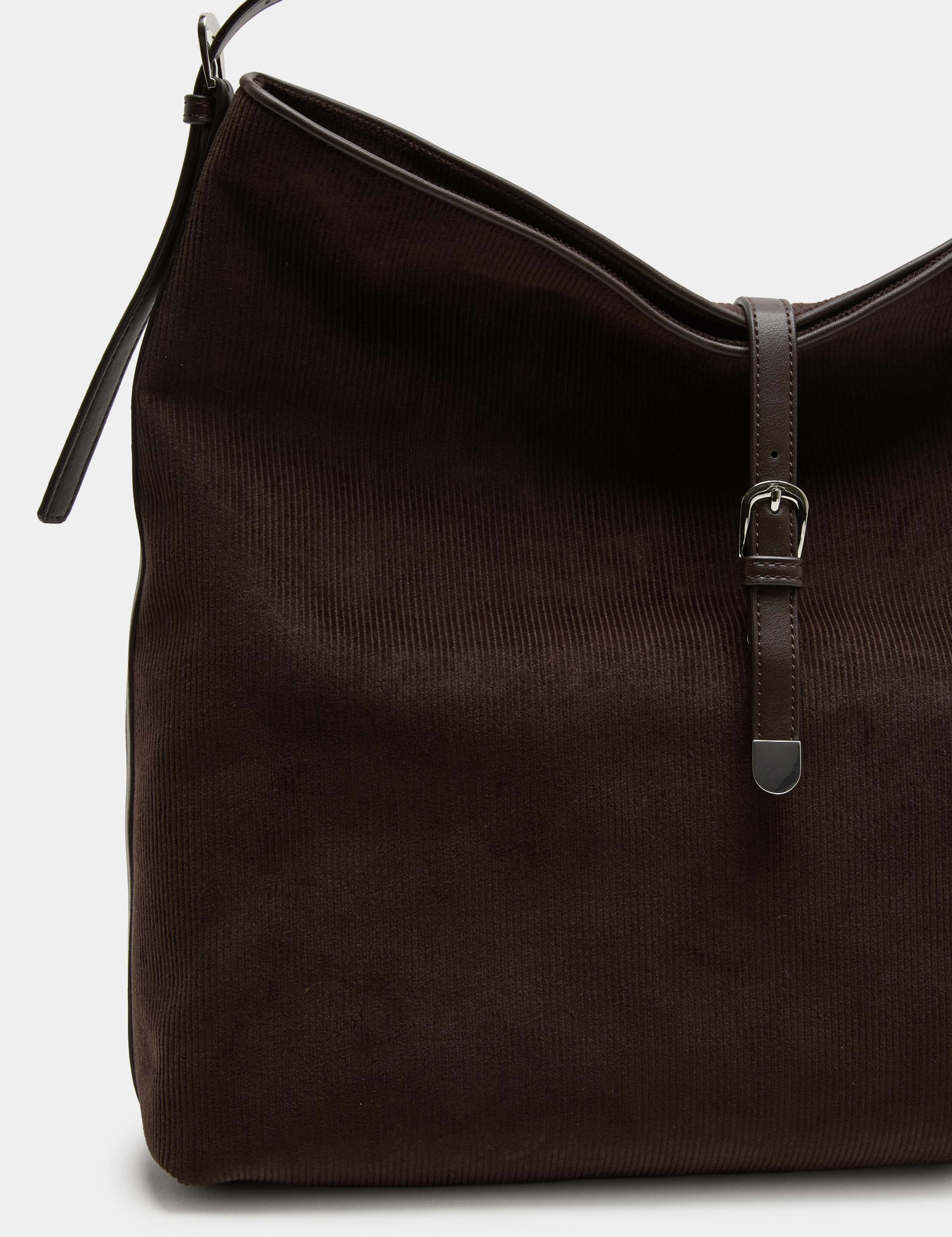 Cord Top Handle Shoulder Bag 2 of 4
