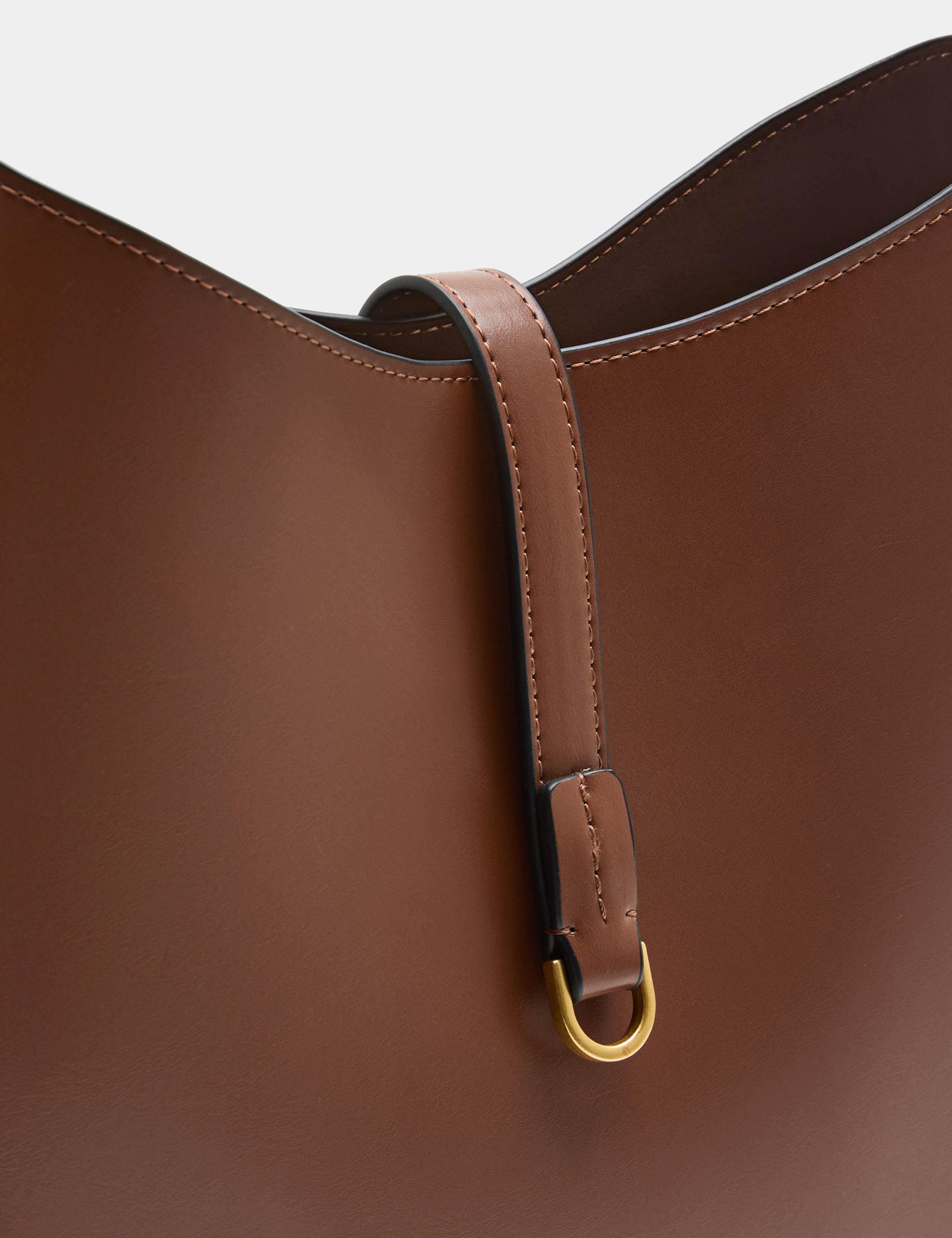 Stitch Detail Top Handle Shoulder Bag 2 of 4