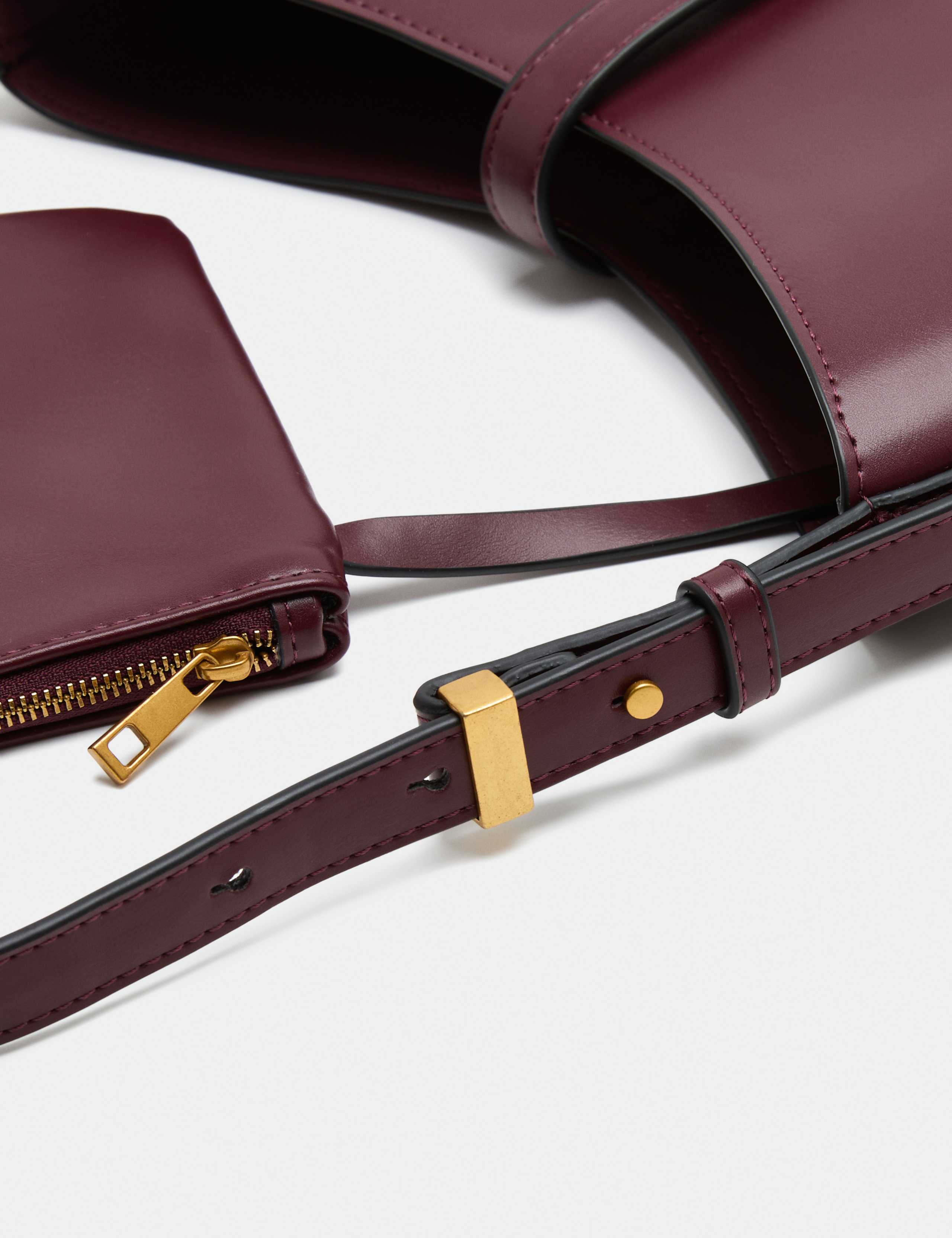 Stitch Detail Top Handle Shoulder Bag 4 of 4