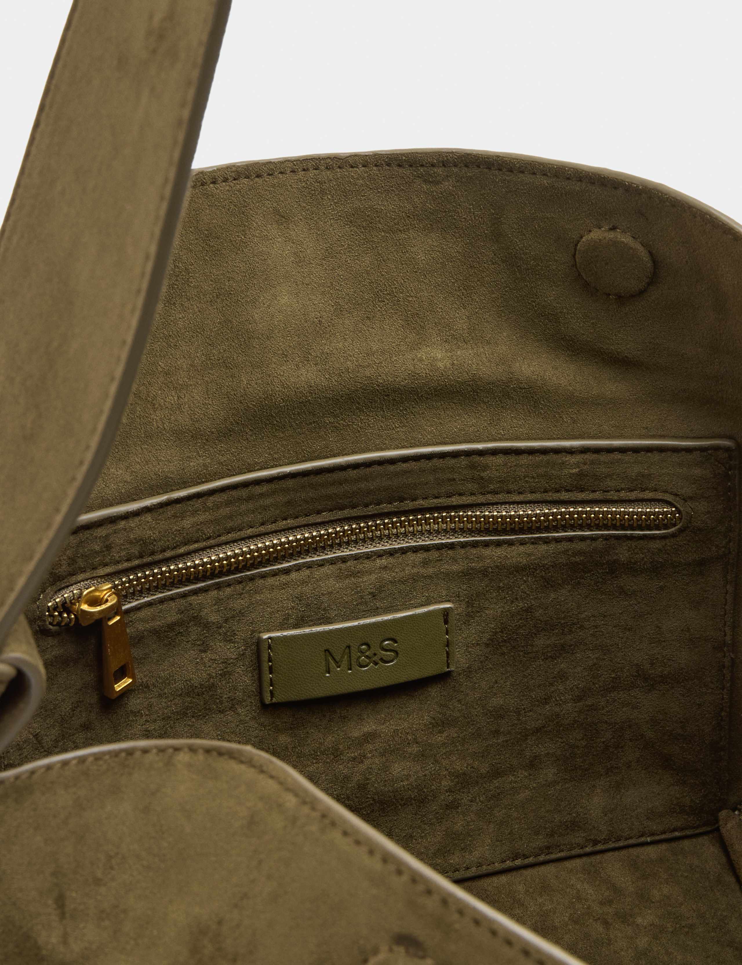 Suedette Sling Shoulder Bag 3 of 3