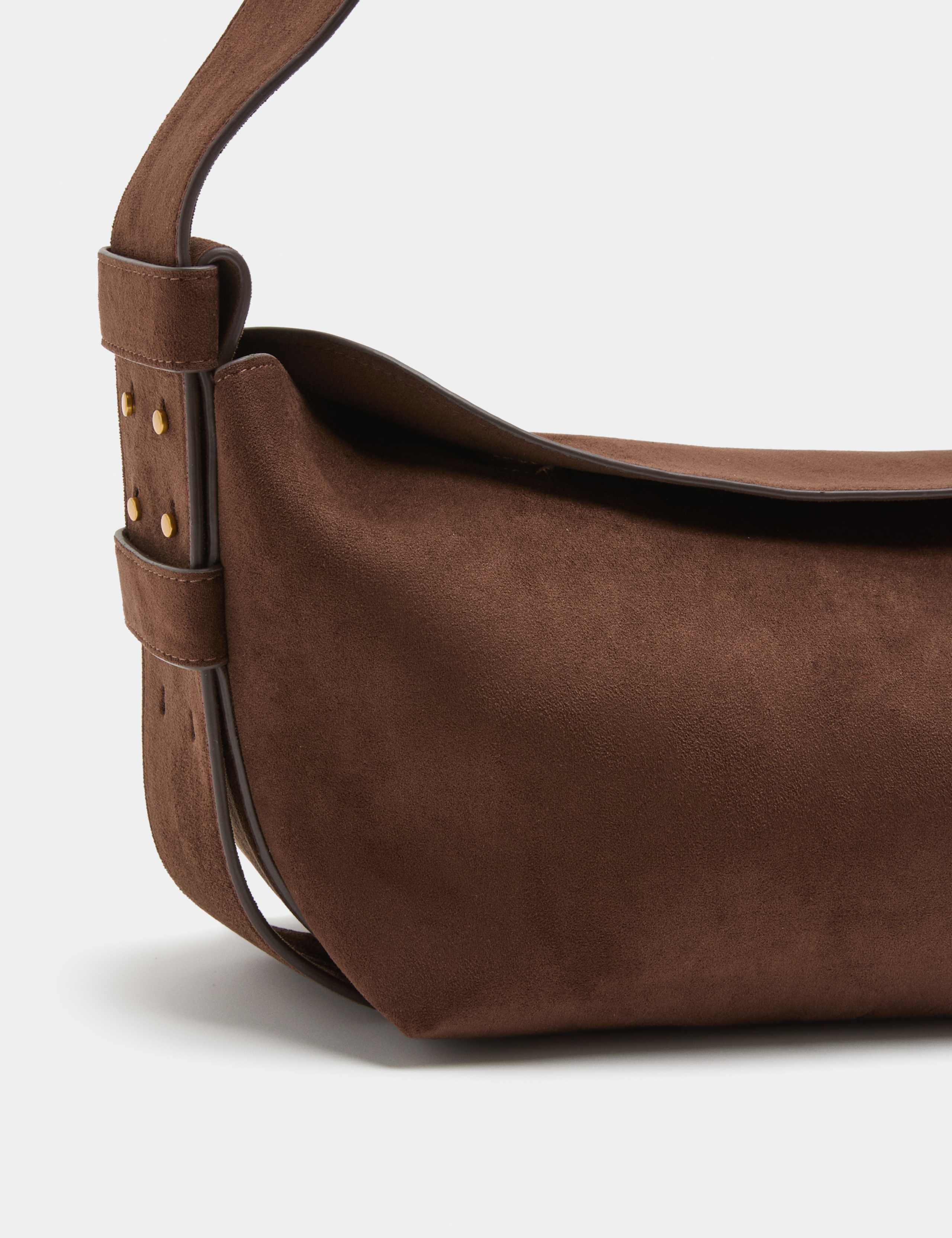Suedette Sling Shoulder Bag 2 of 3