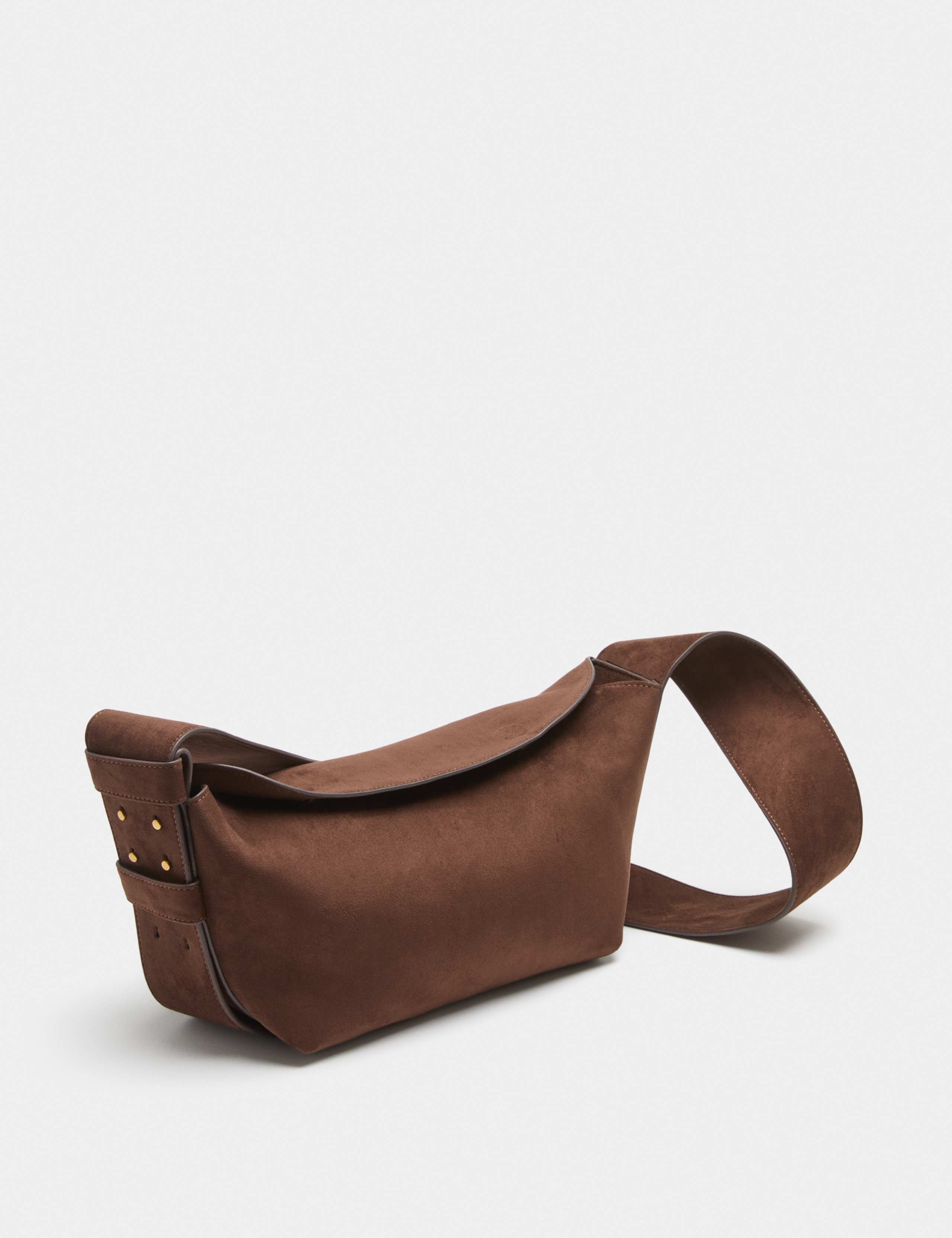 Suedette Sling Shoulder Bag 1 of 3
