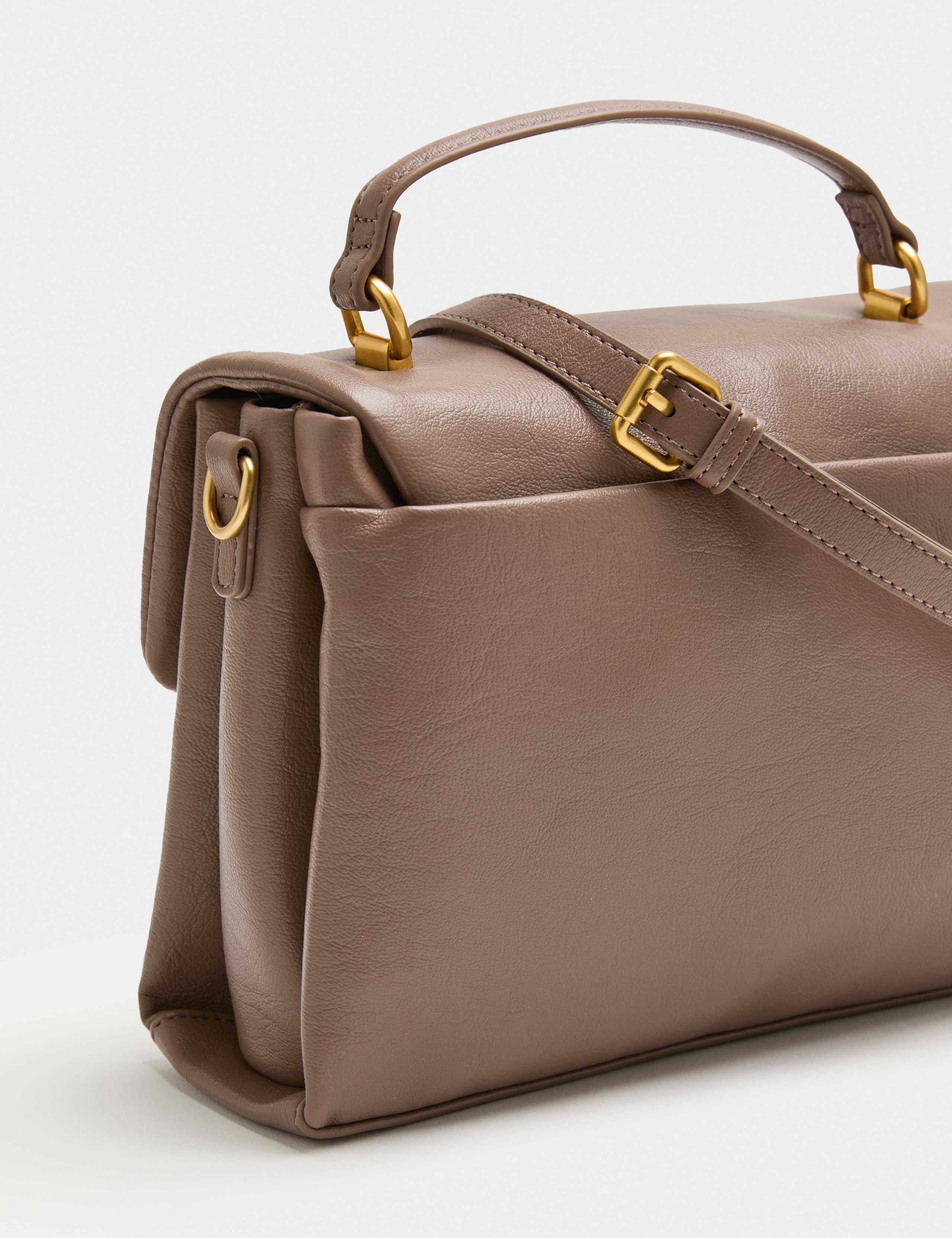 Faux Leather Puffy Cross Body Bag 3 of 4