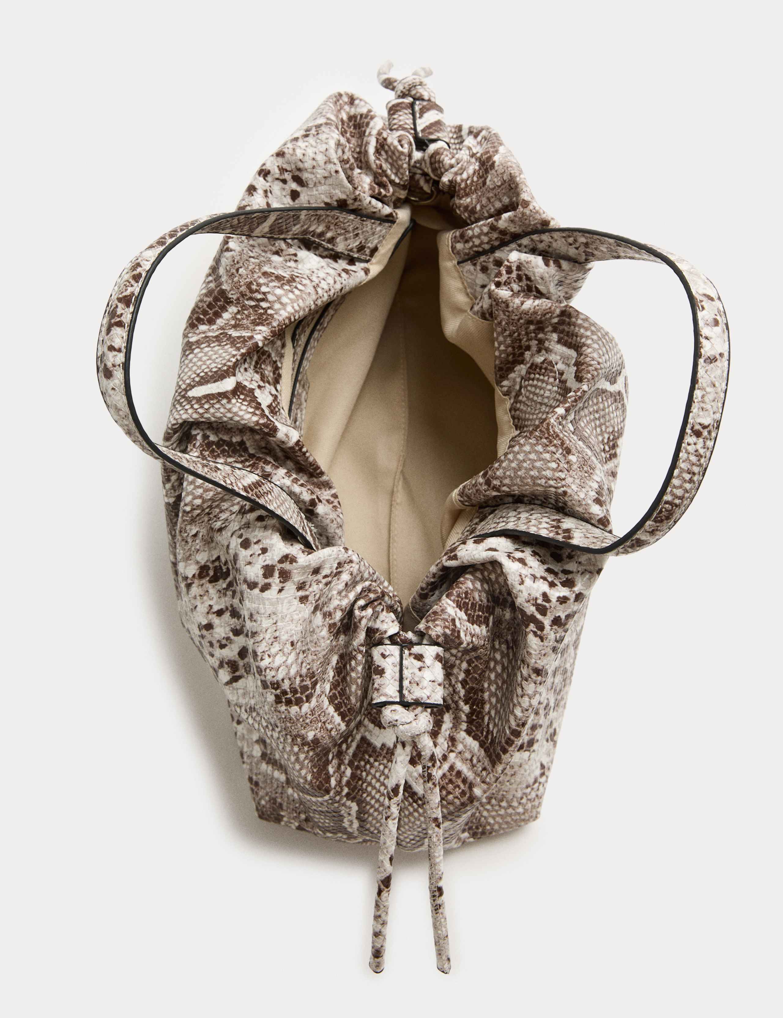 Faux Leather Slouchy Cross Body Bag 2 of 3