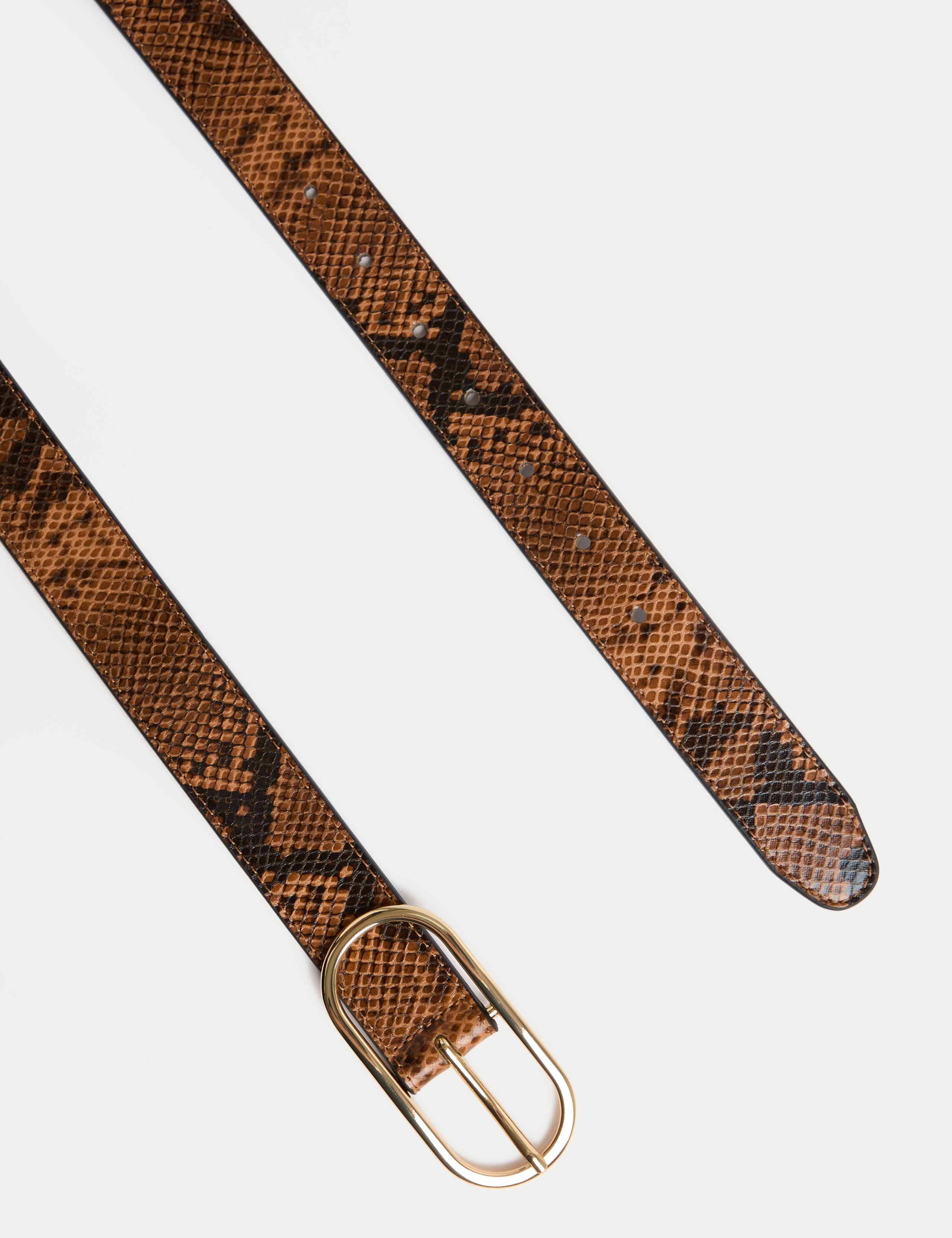 Snake Print Jeans Belt 2 of 2