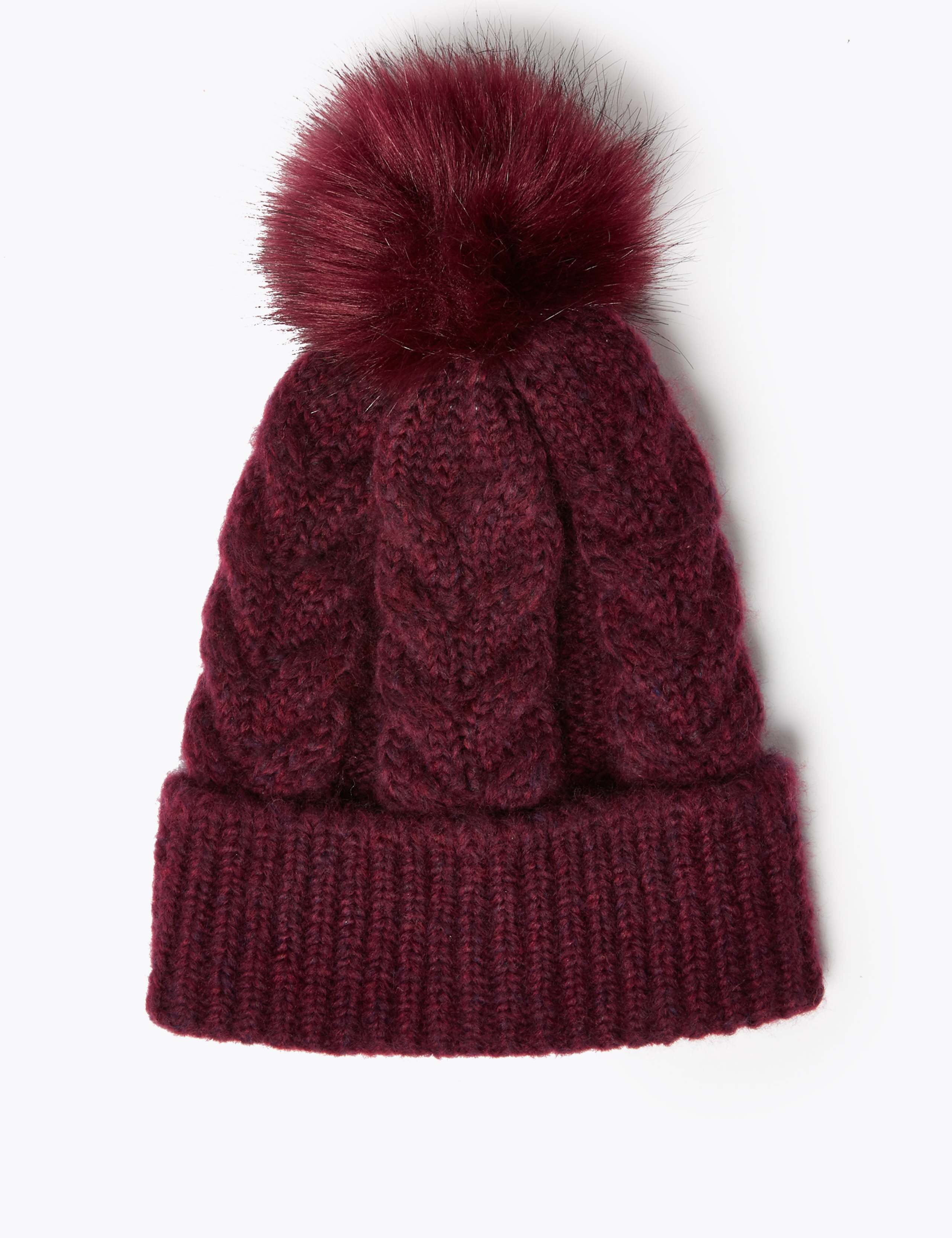 Knitted Beanie Hat 2 of 2