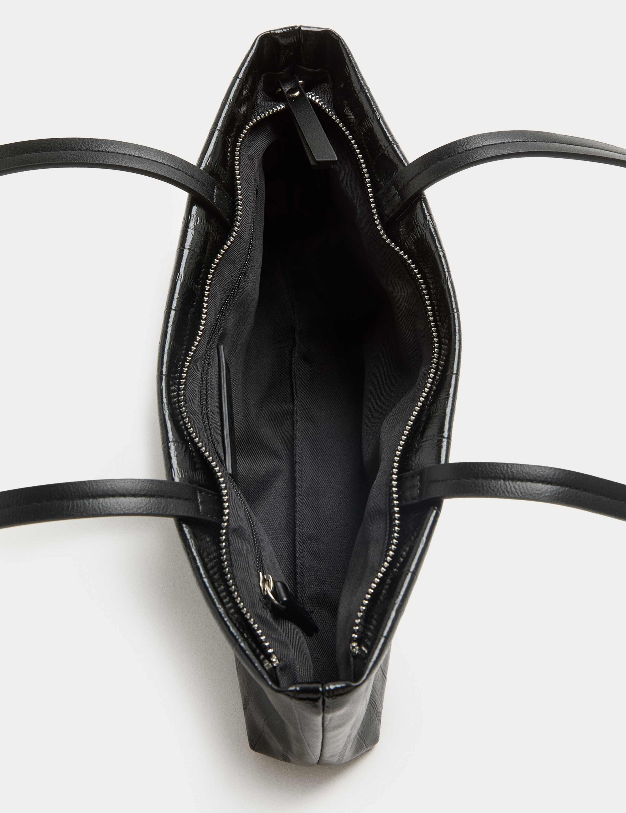 Faux Leather Shoulder Bag 2 of 3