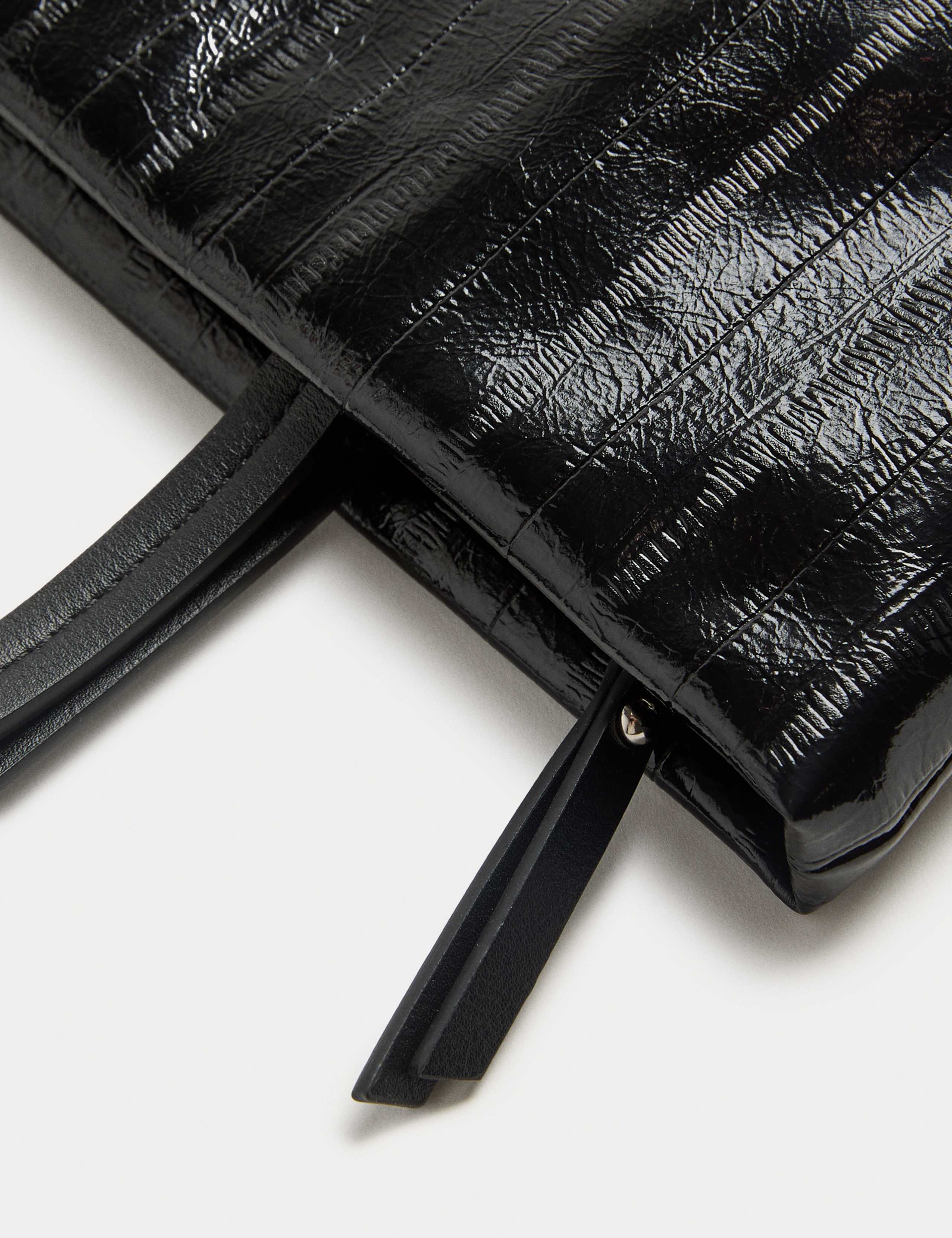 Faux Leather Shoulder Bag 3 of 3