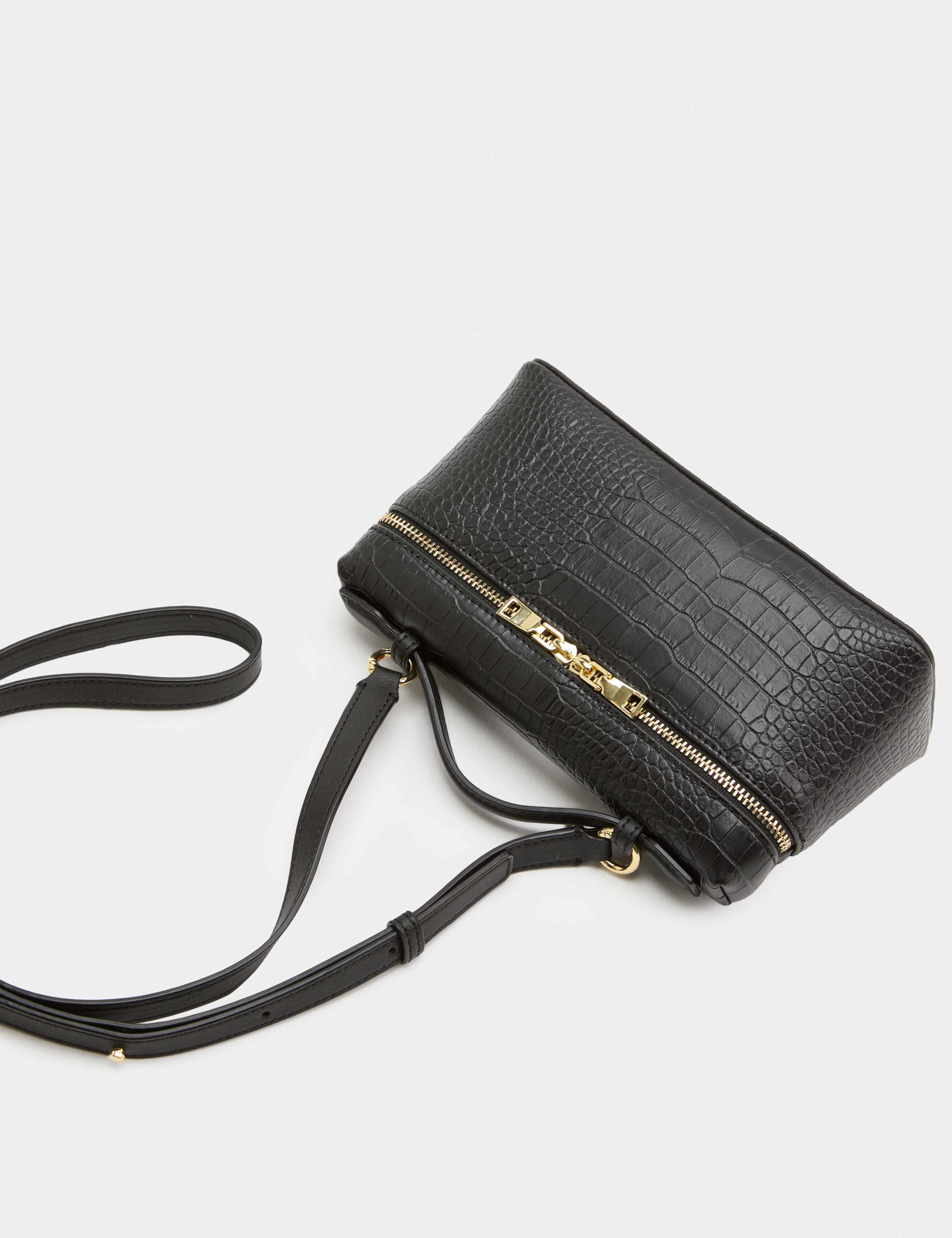 Croc Effect Vanity Cross Body Bag 4 of 4