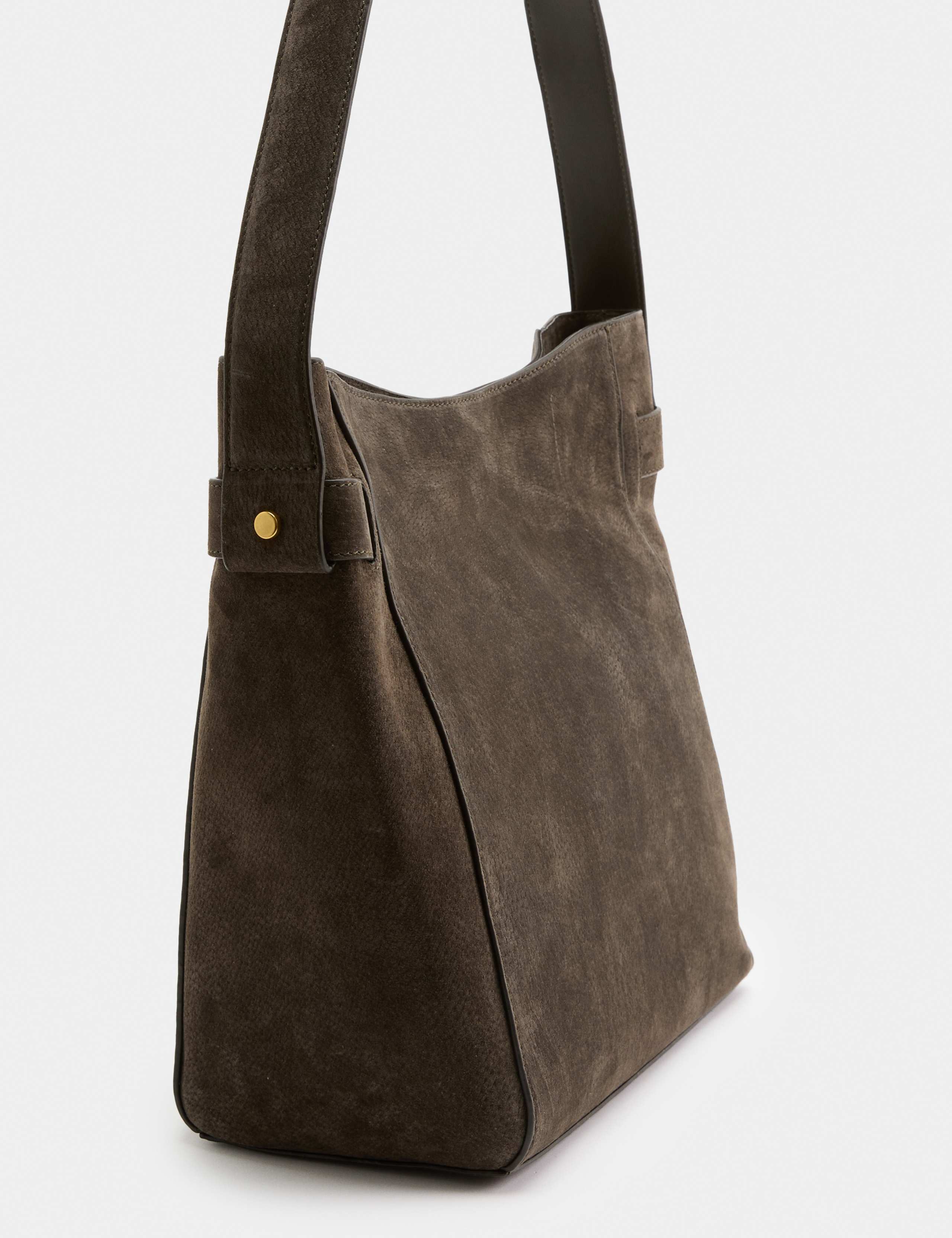 Suede Top Handle Bucket Bag 3 of 3