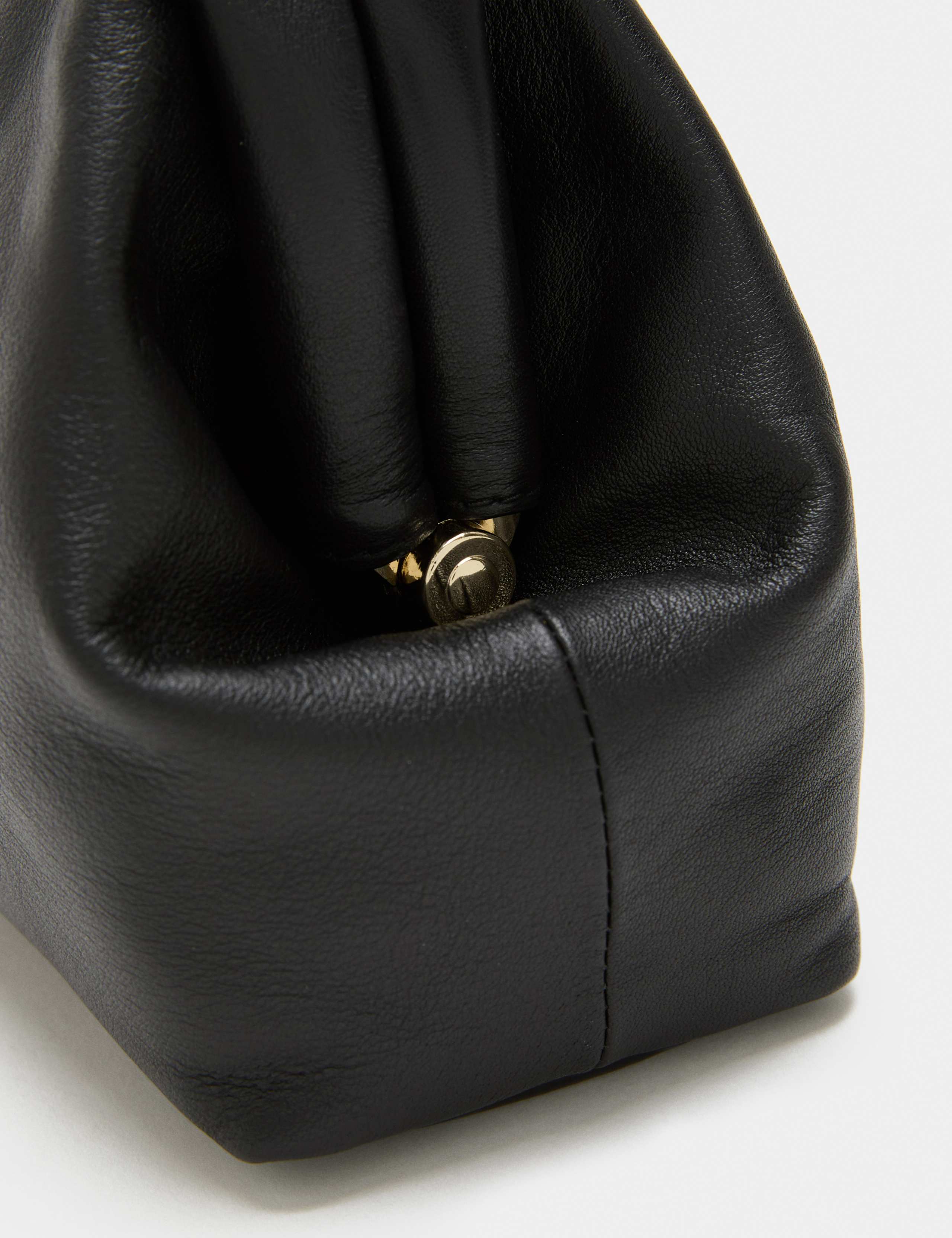 Leather Frame Clutch Bag 2 of 4