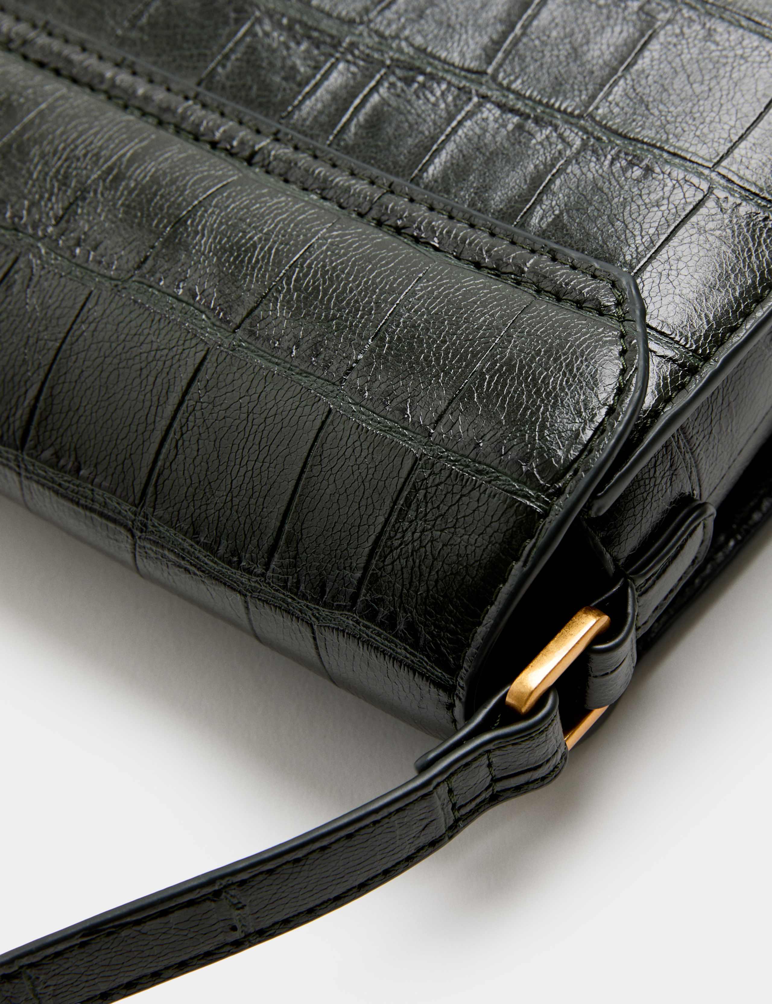 Croc Effect Envelope Crossbody Bag 4 of 4