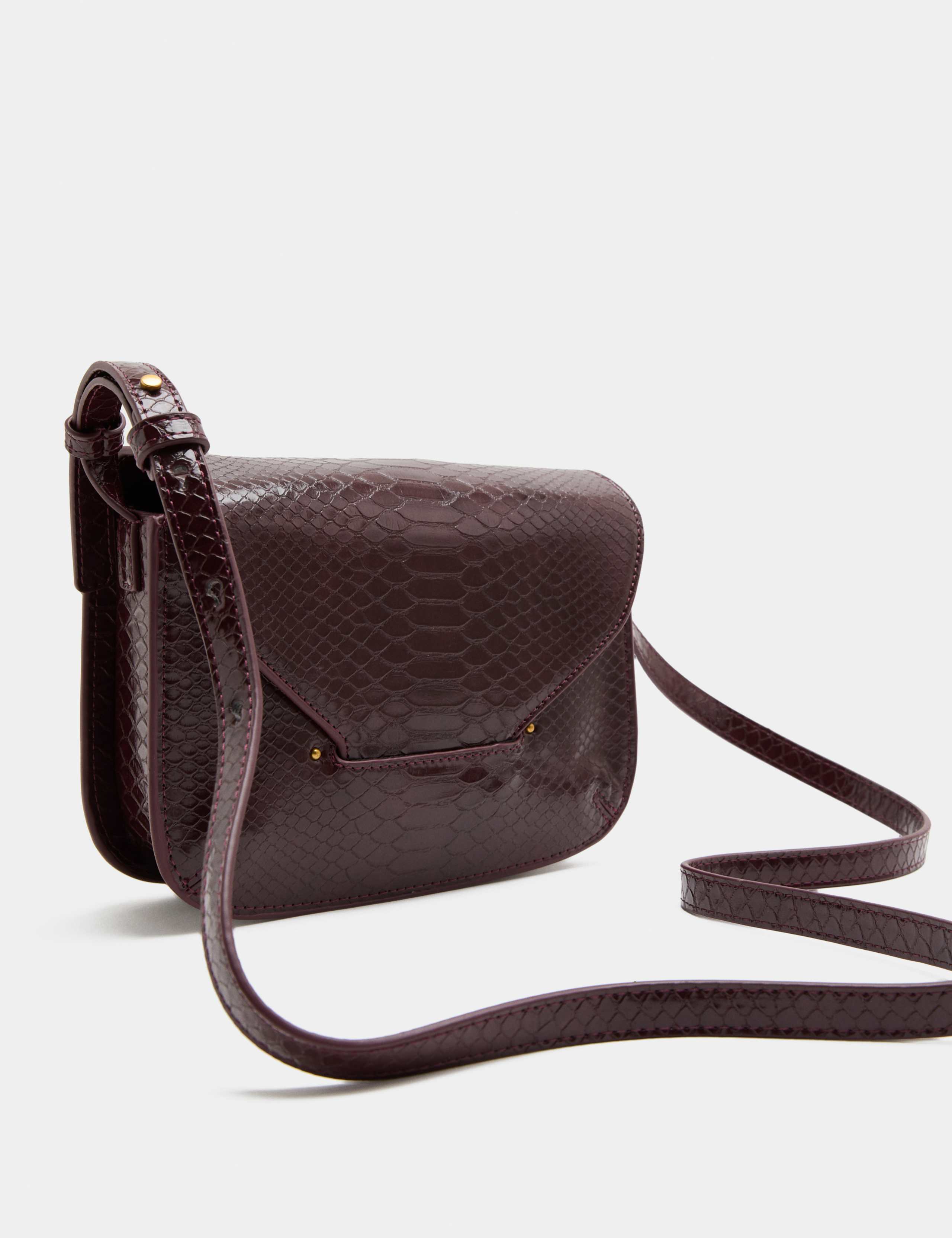 Faux Leather Animal Print Cross Body Bag 2 of 3