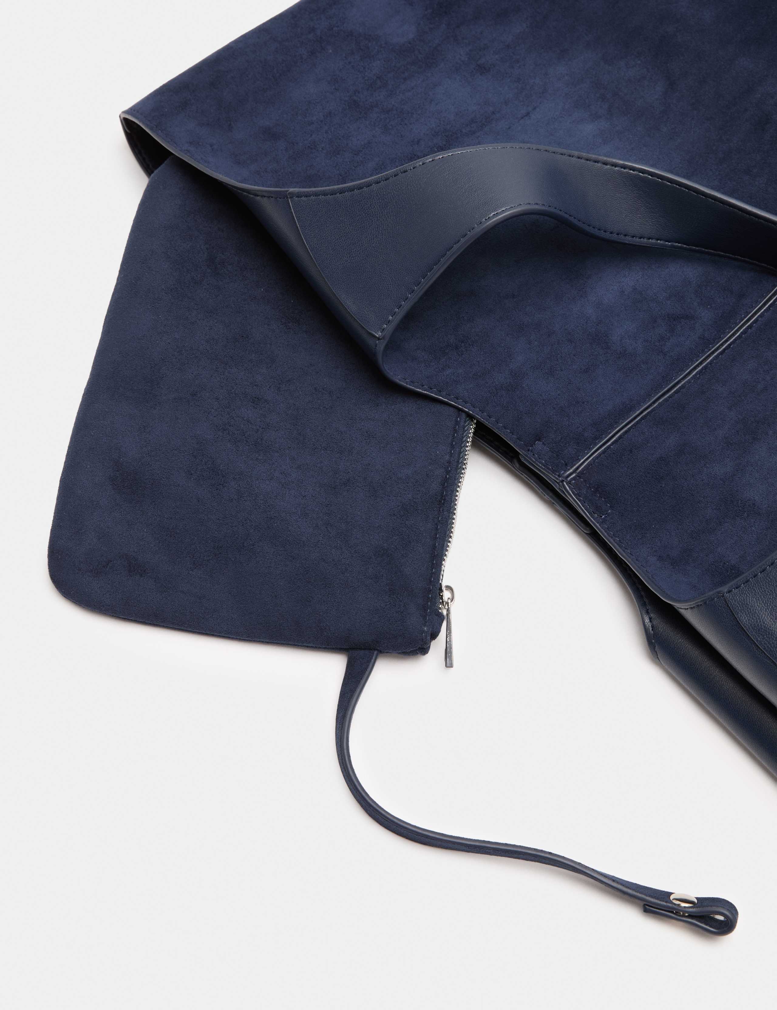 Faux Suede Tote Bag 3 of 3